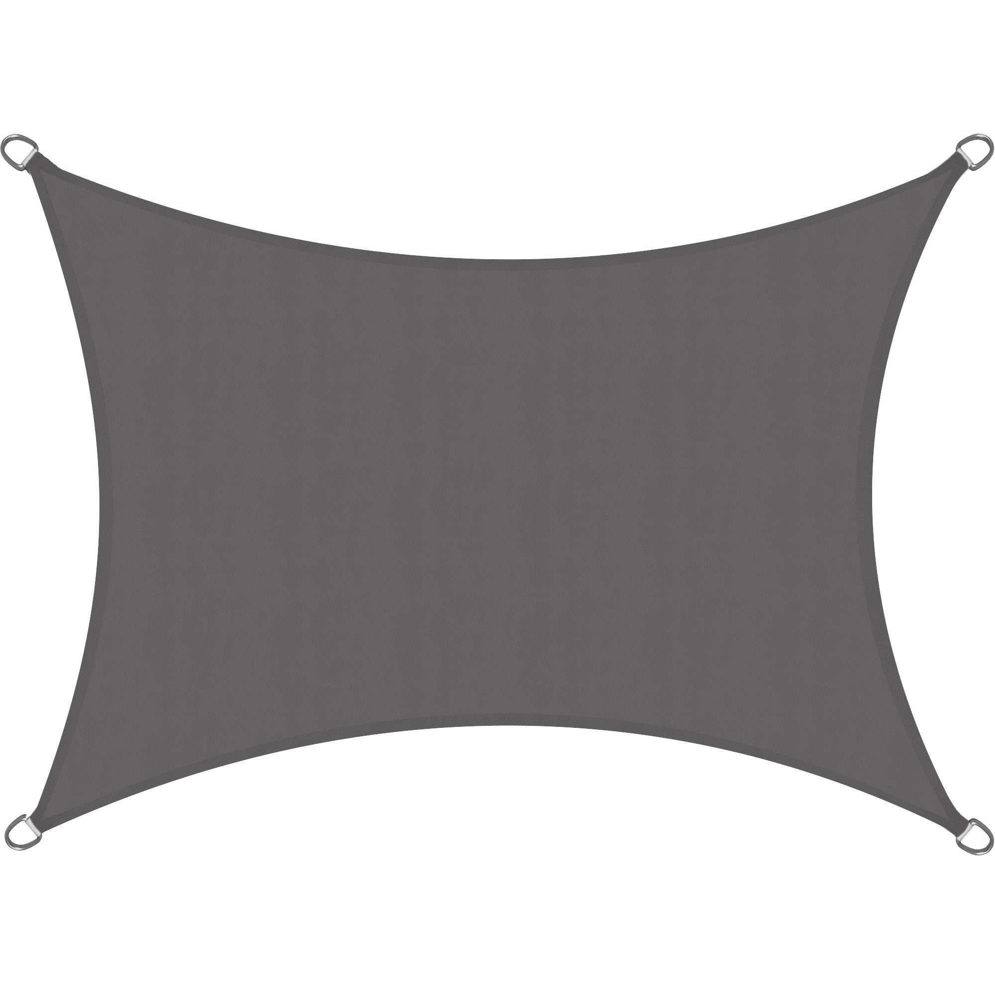 Sol Royal Sonnensegel Sonnensegel rechteckig Wasserdicht 2x3m SolVision PS9, Anthrazit, Terrasse Sonnensegel Balkon Segeltuch UV Sonnenschutz Garten