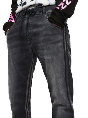 Diesel Tapered-fit-Jeans JoggJeans mit reflektierende Streifen - Krooley 0094Q - W32 L32