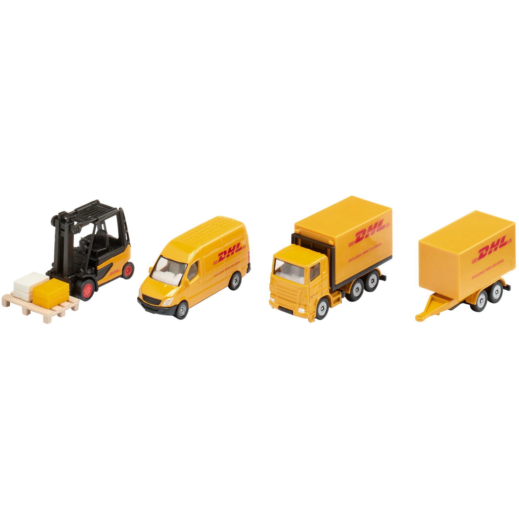 Siku Spielzeug-Baumaschine SIKU SUPER Geschenkset DHL, Modellfahrzeug