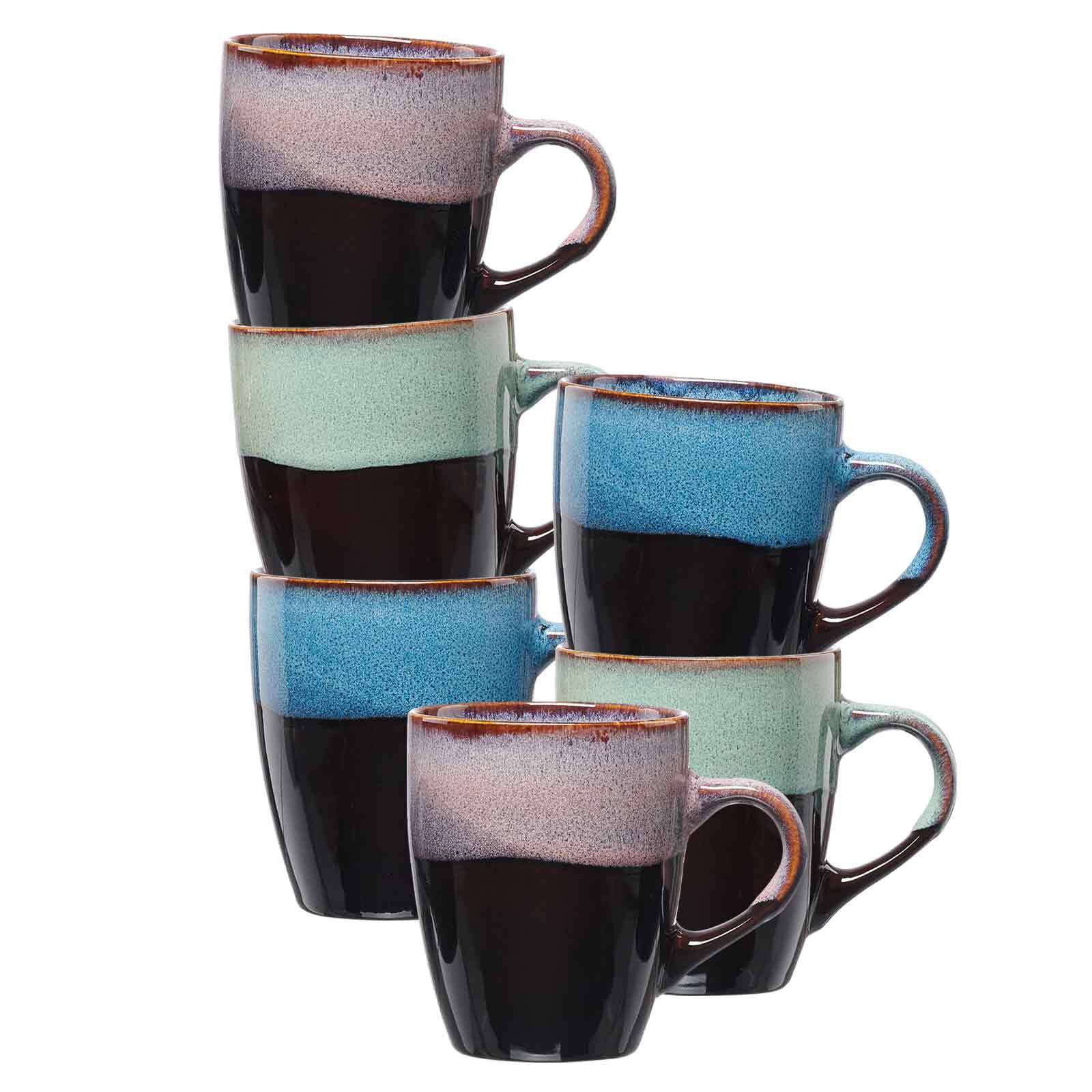 Ritzenhoff & Breker Becher Mongu Henkelbecher 380 ml 6er Set, 6-tlg., Steingut