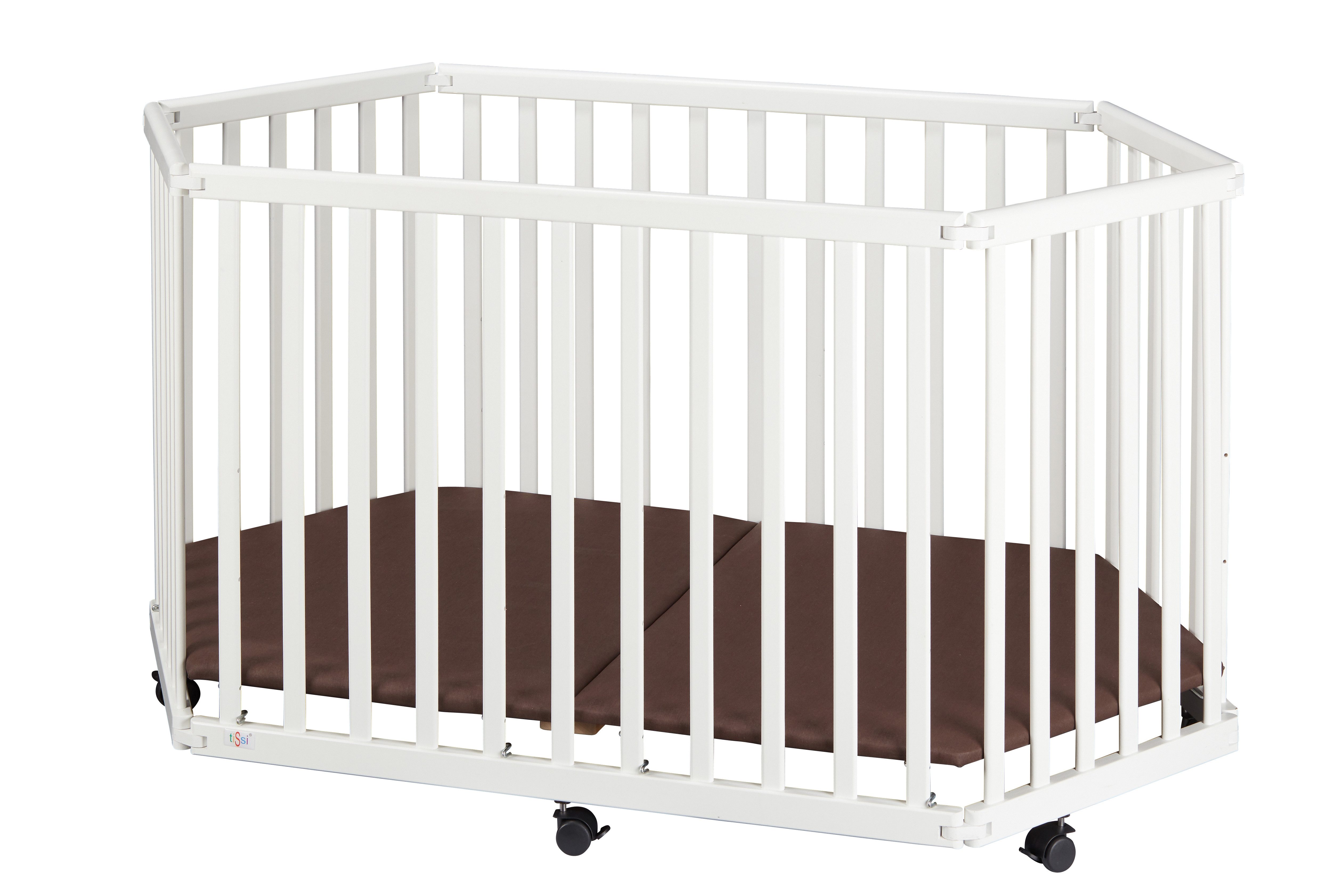 tiSsi® Laufgitter Laufgitter 6-eck LIES faltbar / klappbar Buche Massivholz