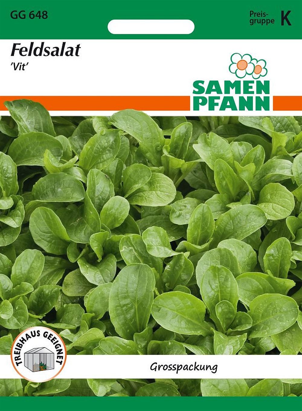 SAMEN PFANN Gemüsesamen Feldsalat, Vit Großpackung - Saatgut Salat-Samen Samen, Valerianella locusta