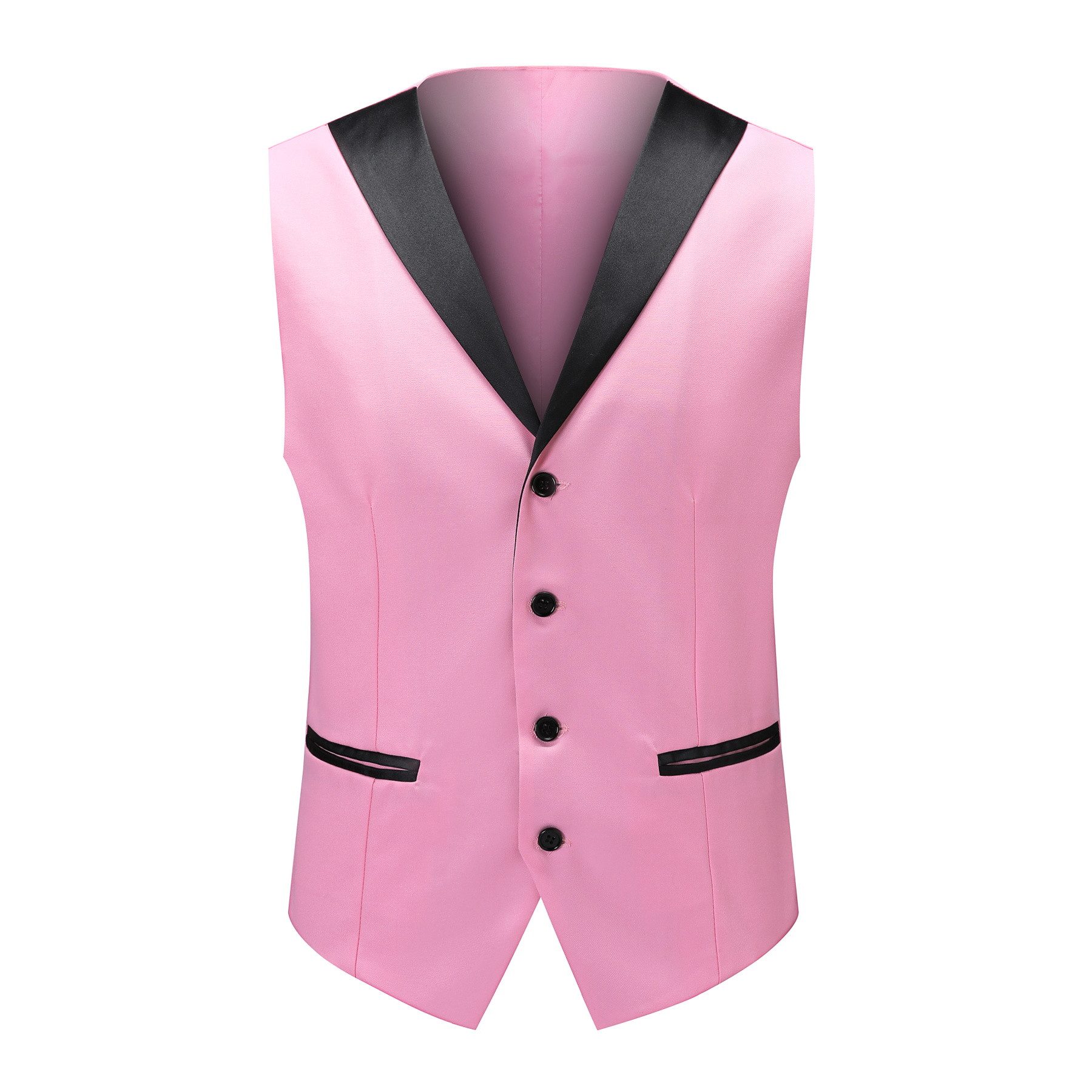 Allthemen Anzug (3 tlg) Slim Fit Elegante Anzüge mit Spitzen Revers