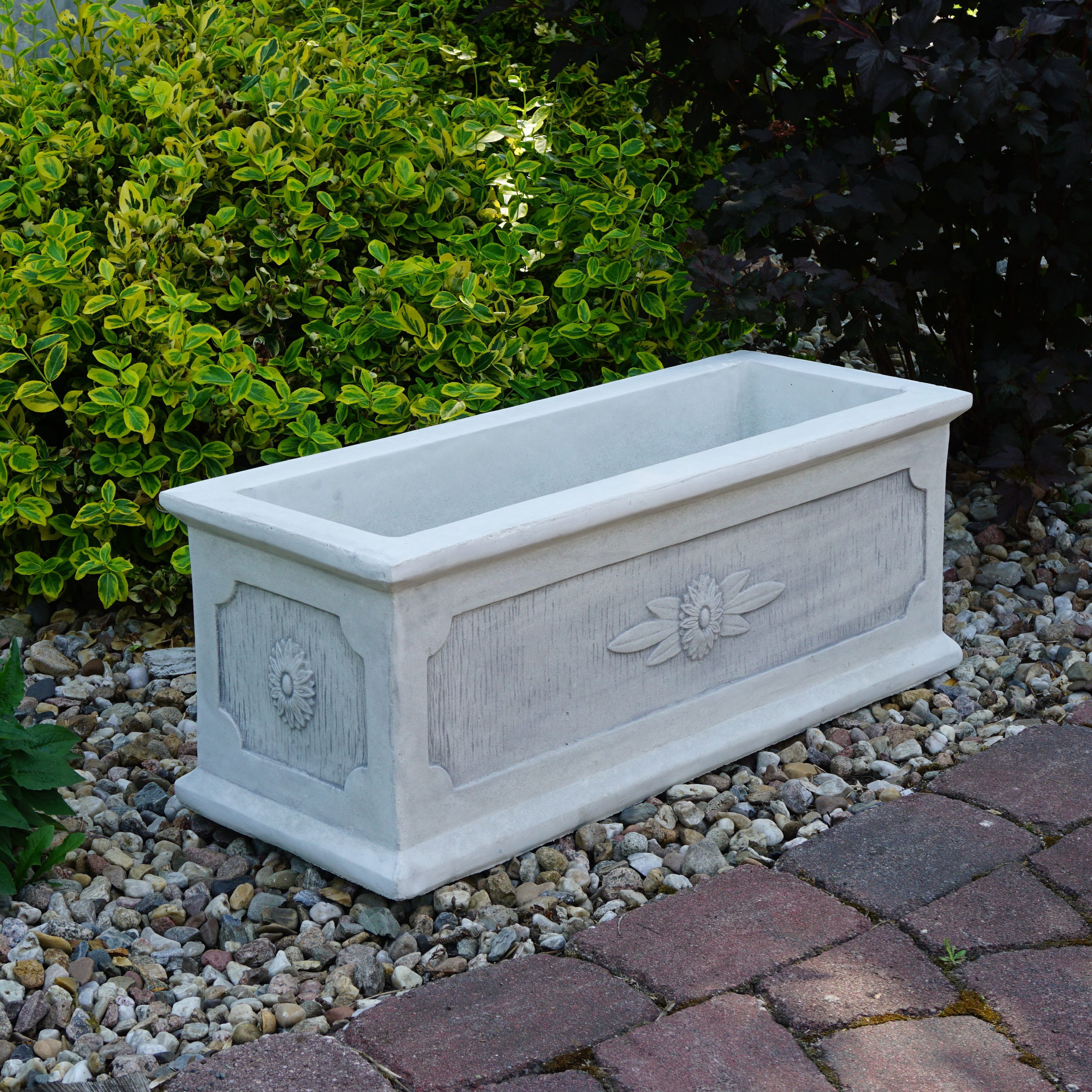 gartendekoparadies.de Плантатор Pflanztrog Pflanzkasten Pflanzgefäß, H. 30 cm, 30 Liter, 64 kg, Frostsicher