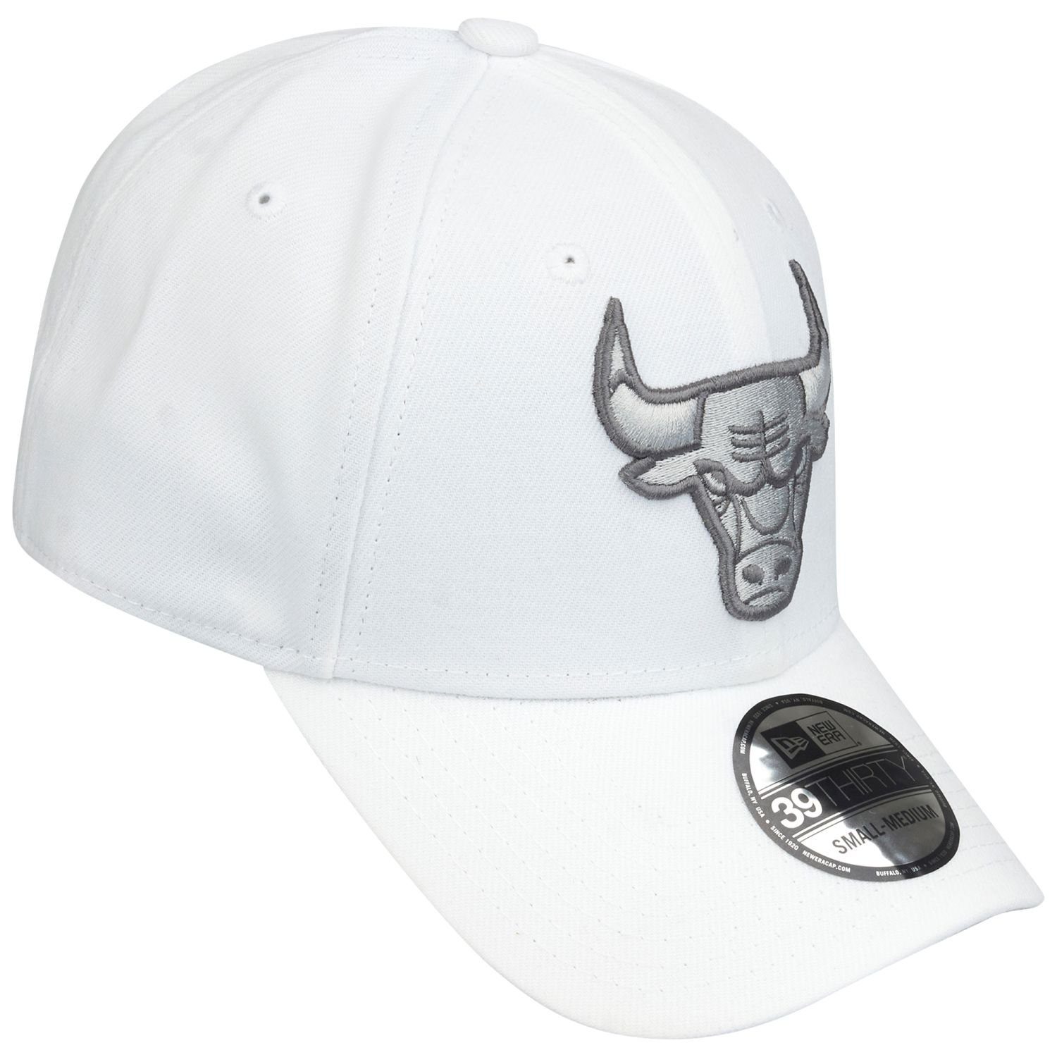 New Era Flex Cap 39Thirty Stretch Chicago Bulls optic white – Bild 4 von 5