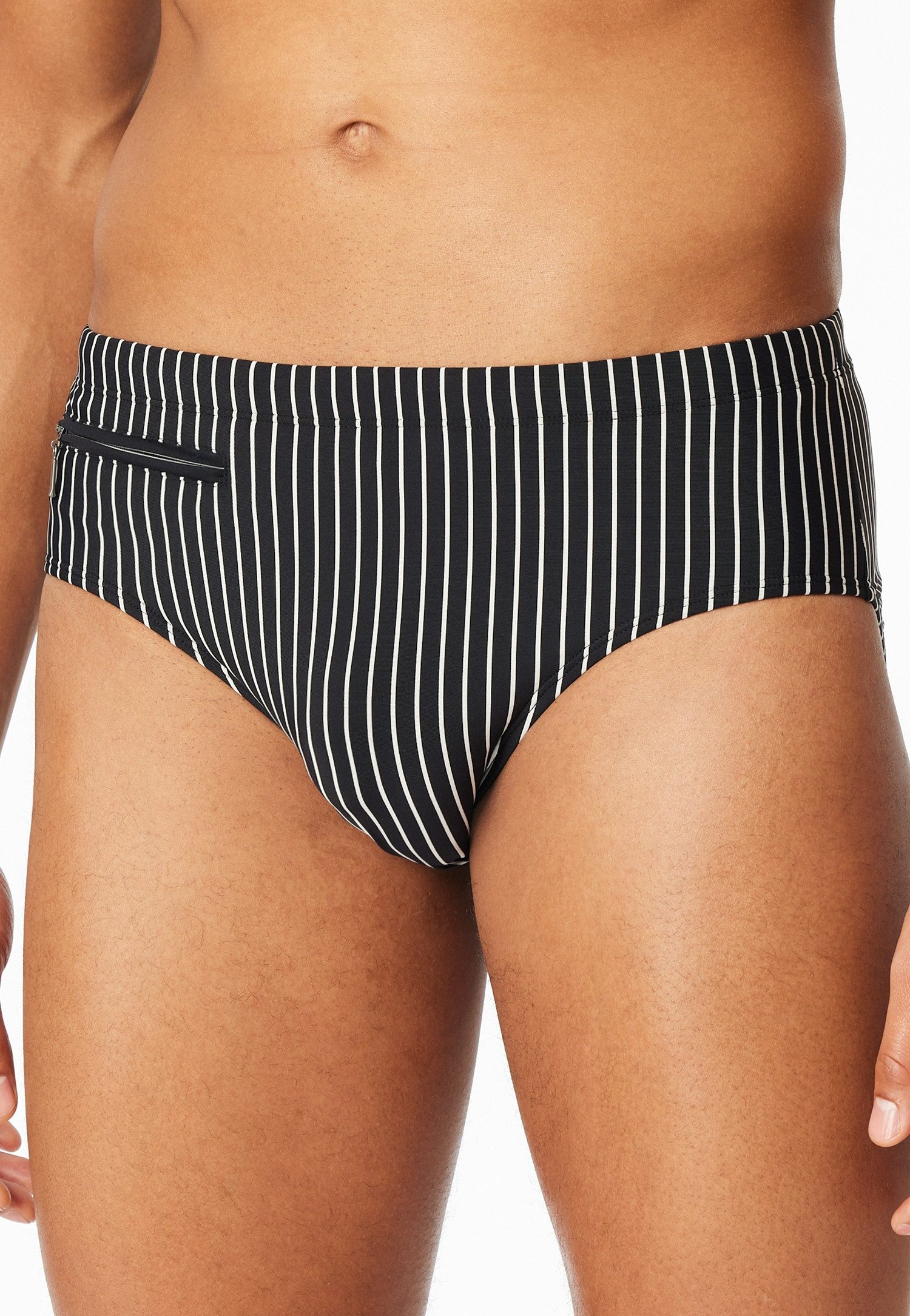 Schiesser Badeslip Aqua mit kleiner RV-Tasche, Bindekordel am Bund, gestrei günstig online kaufen