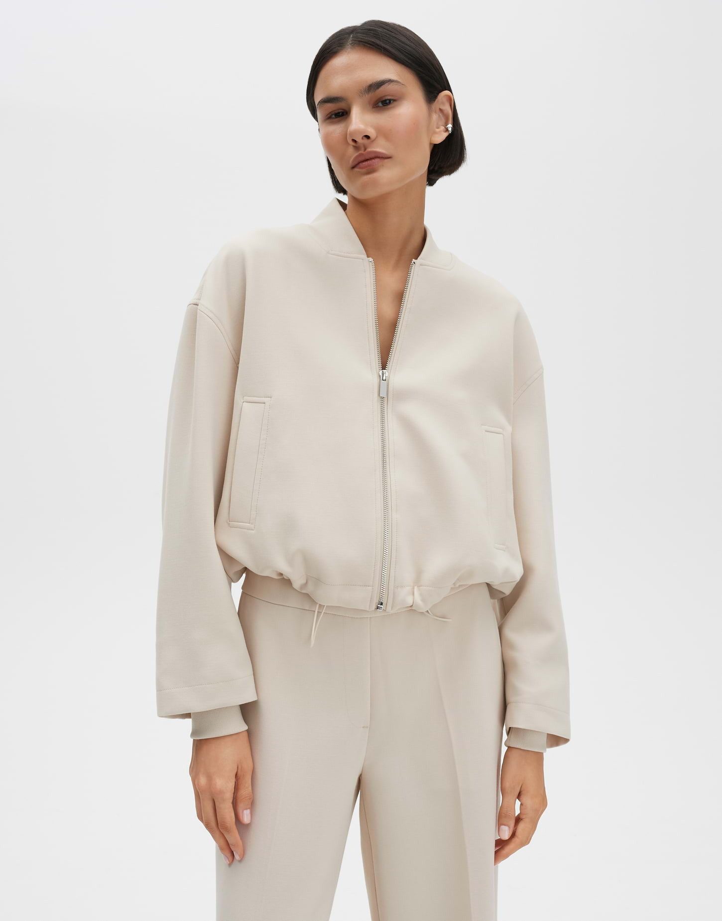 someday Jackenblazer NAYKE Regular mit Ballonsaum ovaler Schnitt, dezente Struktur, elastischer Rippbund