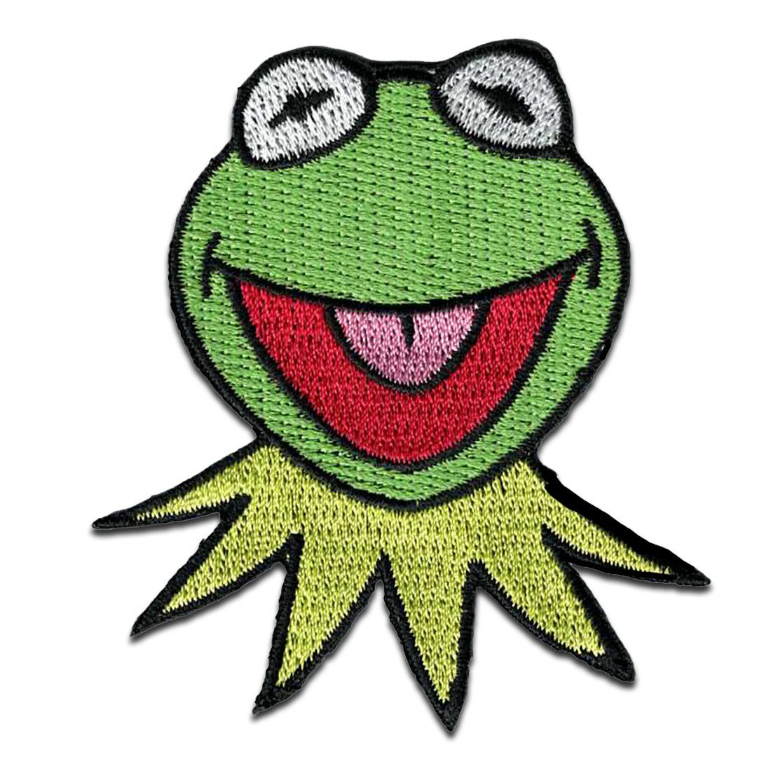 Disney Патч Bügelbild, Aufbügler, Applikationen, Patches, Flicken, zum aufbügeln, Polyester, The Muppets Kermit der Frosch - Größe: 6,4 x 6 cm