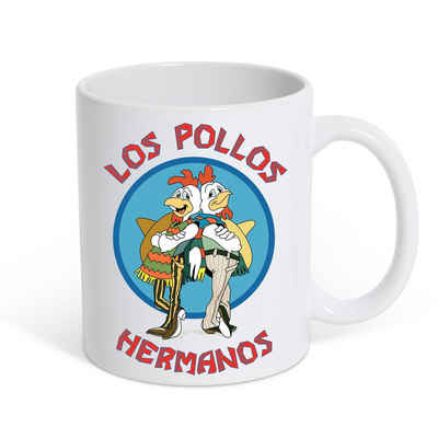 Youth Designz Tasse »Los Pollos Hermanos Kaffeetasse Geschenk mit lustigem Fun Print Spruch«, Keramik