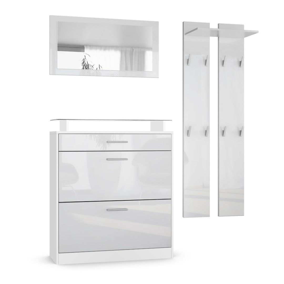 Vladon Garderoben-Set Loret, (Garderobe Set bestehend günstig online kaufen