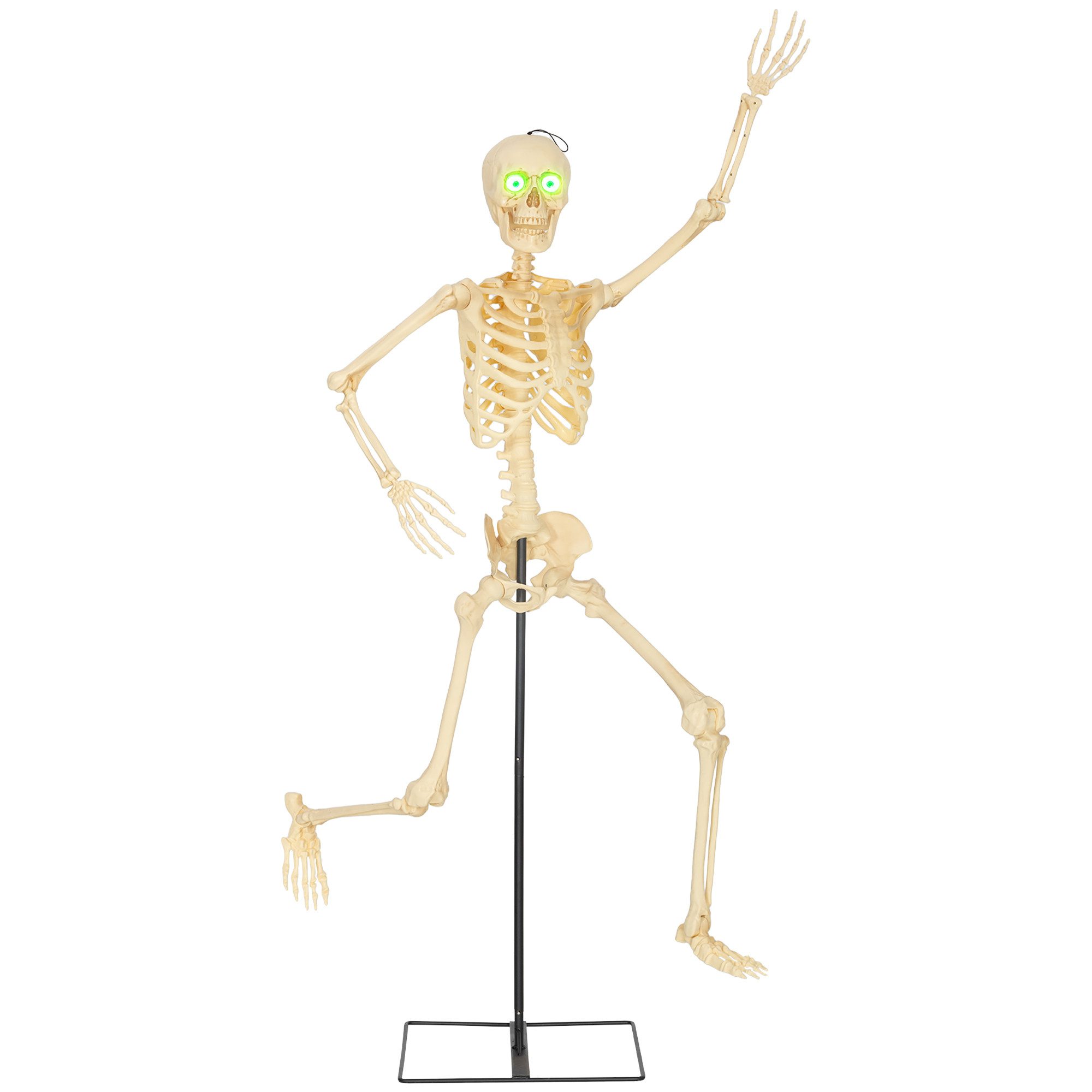 Outsunny Dekofigur mit beweglichen Gelenken (152 cm Halloween-Skelett, 1 St günstig online kaufen