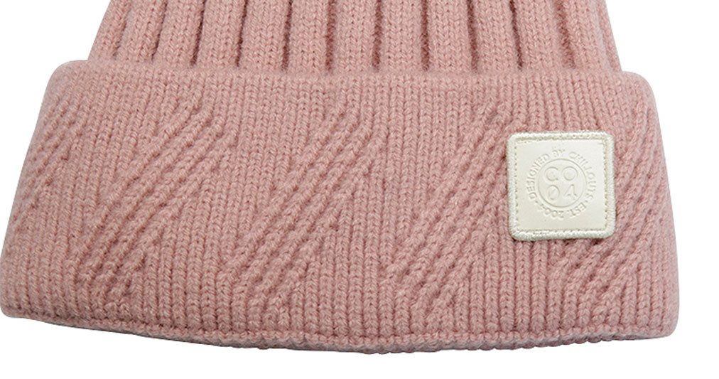 chillouts Bommelmütze elastisch, Formbeständig, gefüttert, mit breitem Umschlag