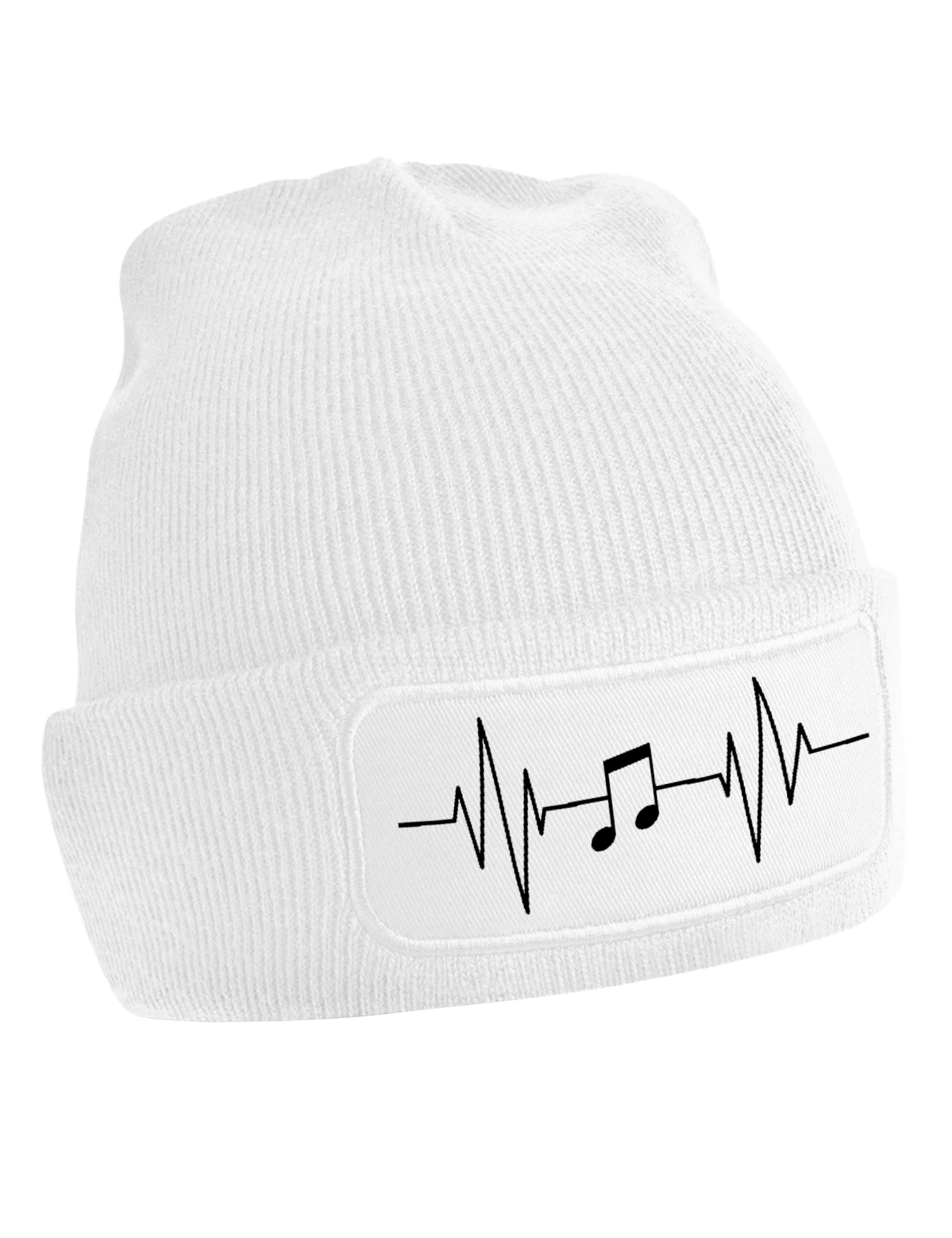 Youth Designz Beanie Heart Beat Music Singen Musikaliasch Unisex Beanie Müt günstig online kaufen