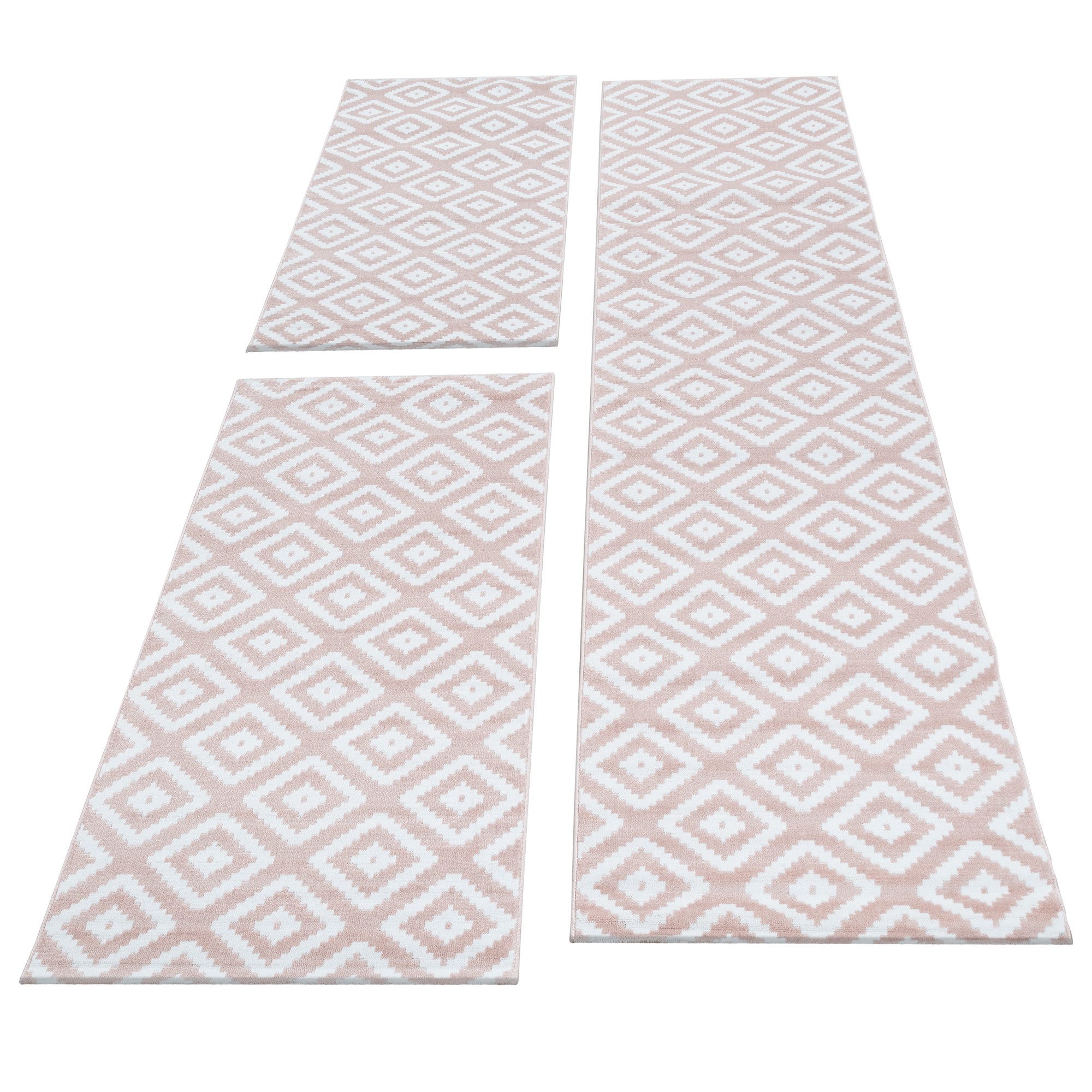 SIMPEX24 Kurzflor-Bettumrandung Geometrisch Design, Höhe 6 günstig online kaufen