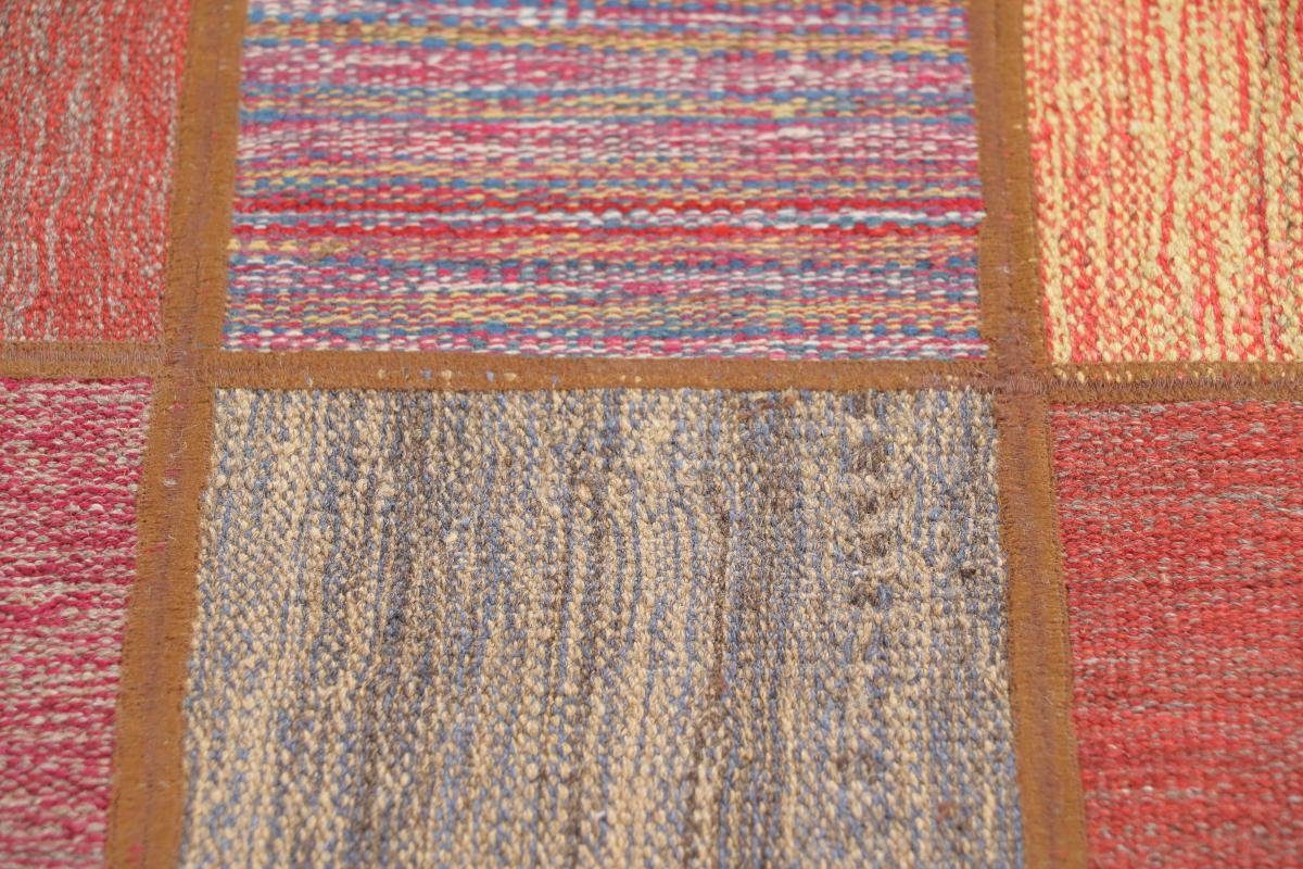 Orientteppich Kelim Patchwork 138x201 Handgewebter Orientteppich mm / Höhe: rechteckig, 4 Perserteppich, Nain Trading