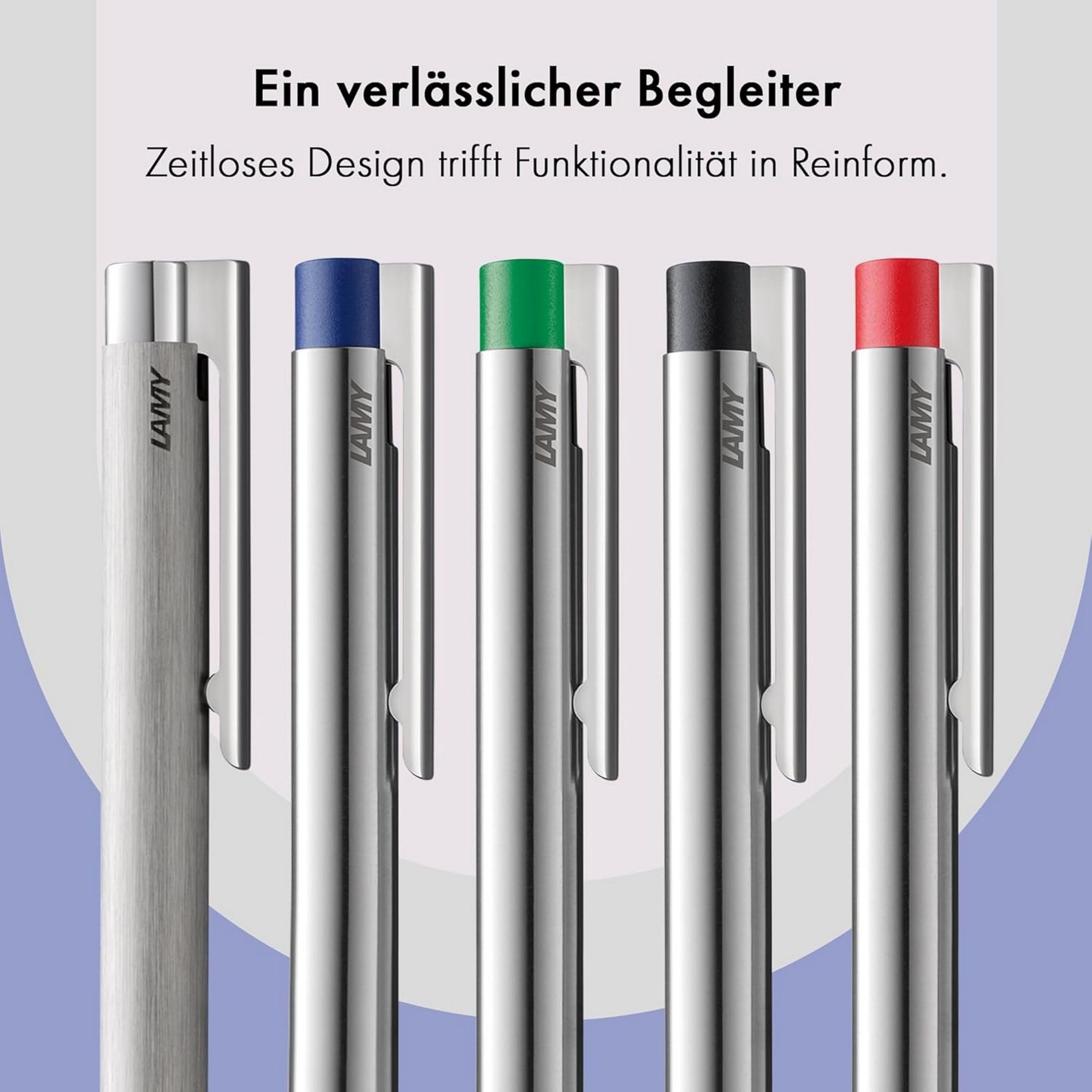 LAMY Druckbleistift LAMY logo matt black Druckbleistift Minenbleistift Edelstahl Gehäuse – Bild 5 von 5