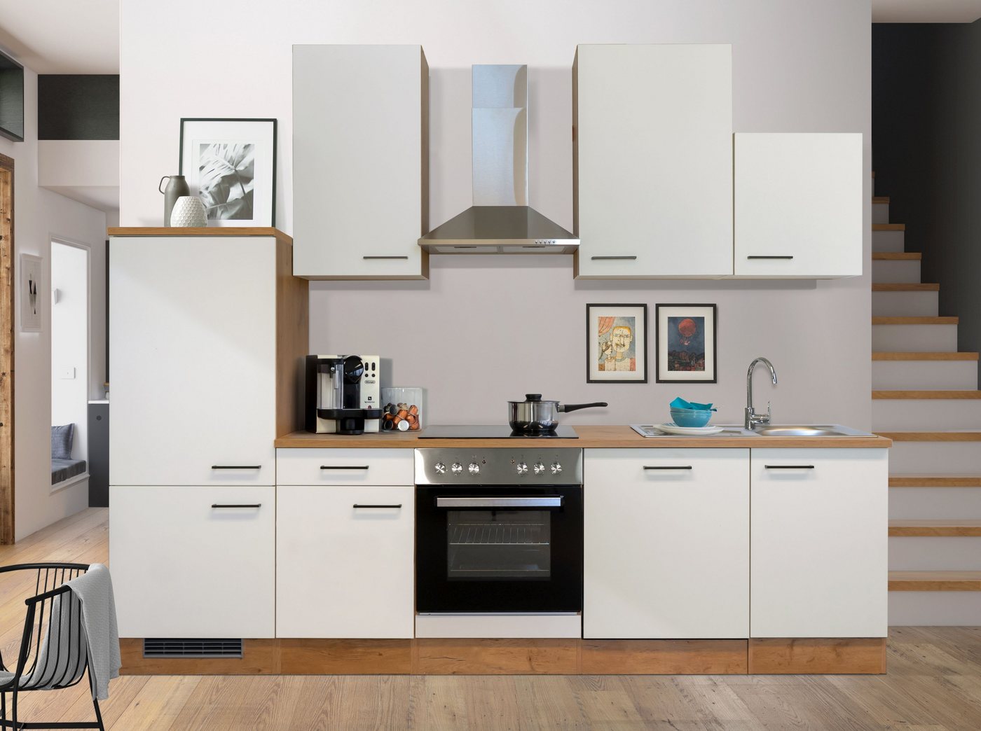 Flex-Well Küchenzeile »VINTEA«, mit E-Geräten, Breite 280 cm-HomeTrends