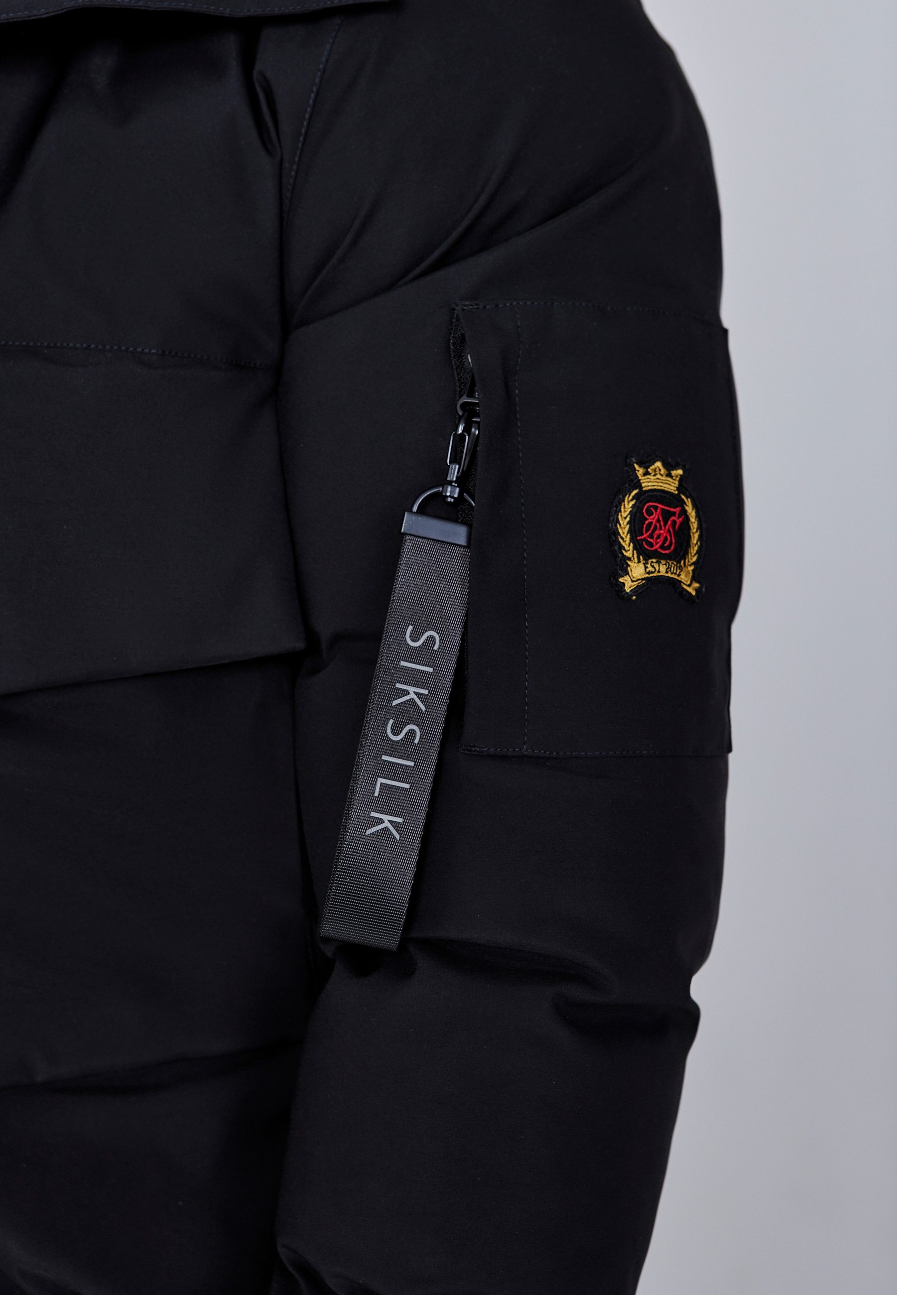 Siksilk Bomberjacke SikSilk Herren Kapuzen Bomberjacke günstig online kaufen