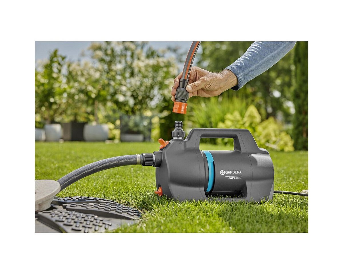Thumbnail - GARDENA Gartenpumpe 4300 Silent, max. 4300 l/h, 4,3 bar, 650 W