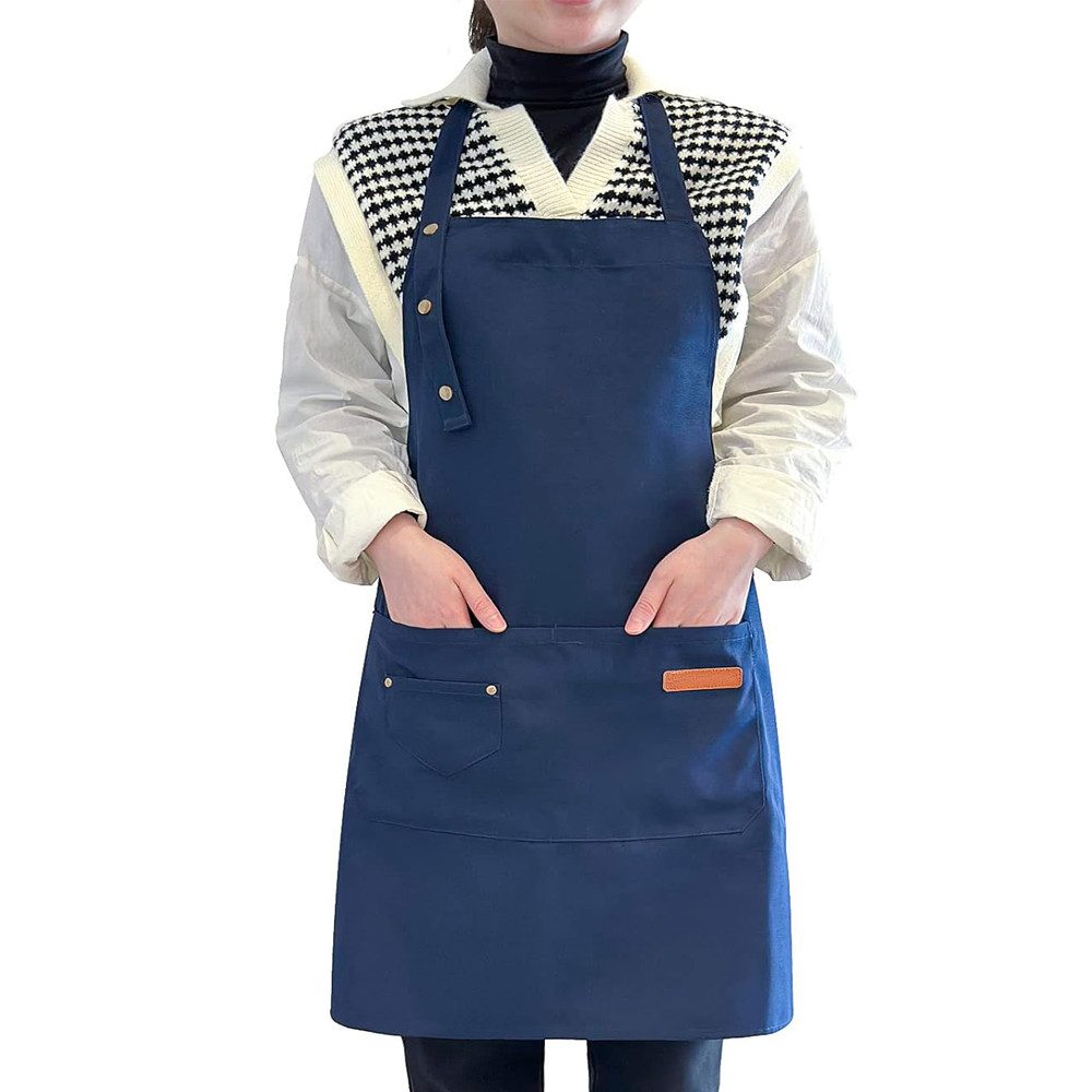 Agger Kochschürze für Damen und Herren mit verstellbaren Trägern und großen Taschen, (1-tlg), wasserdichte Kochschürze, ideal auch als Grillschürze