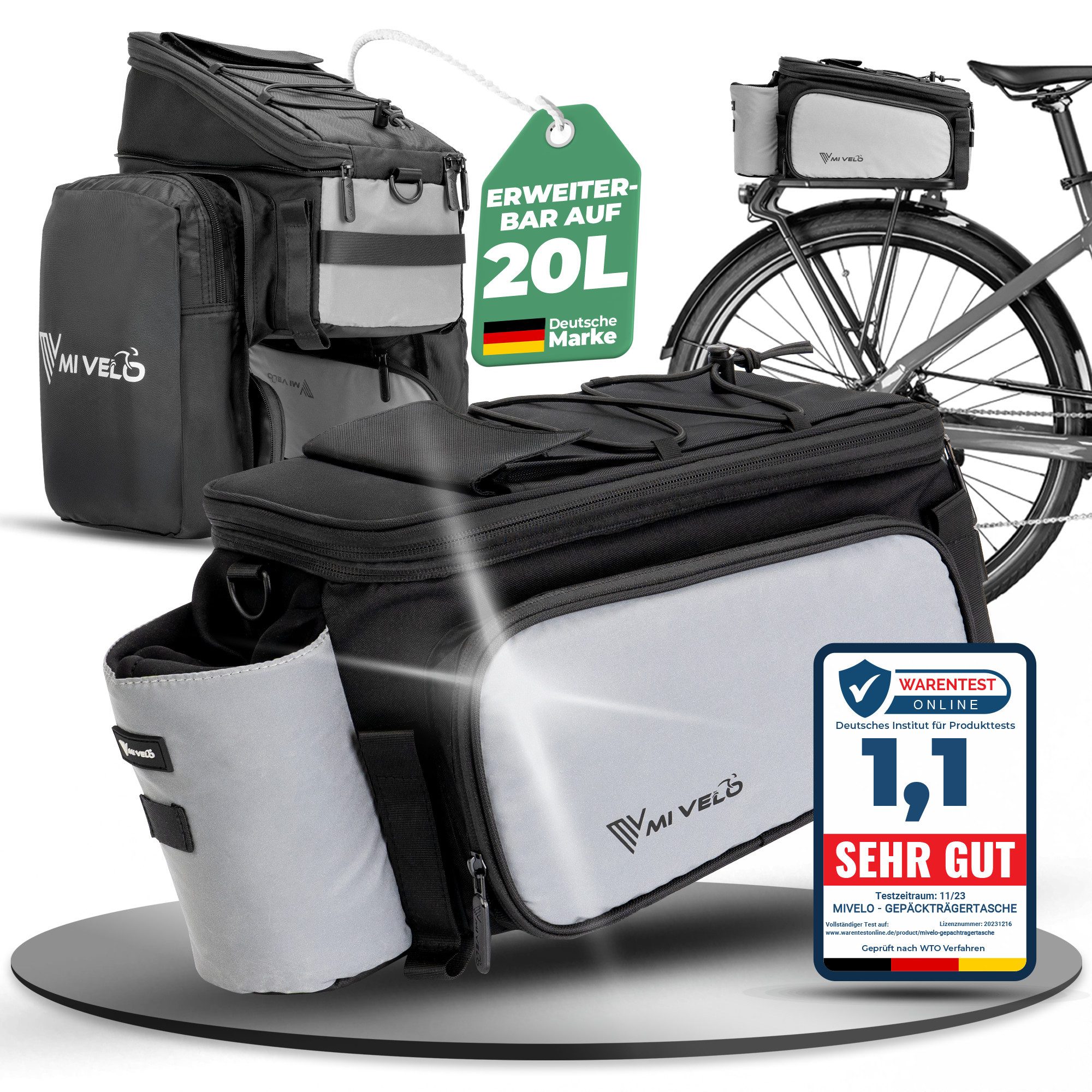 MIVELO Fahrradtasche, wasserabweisend