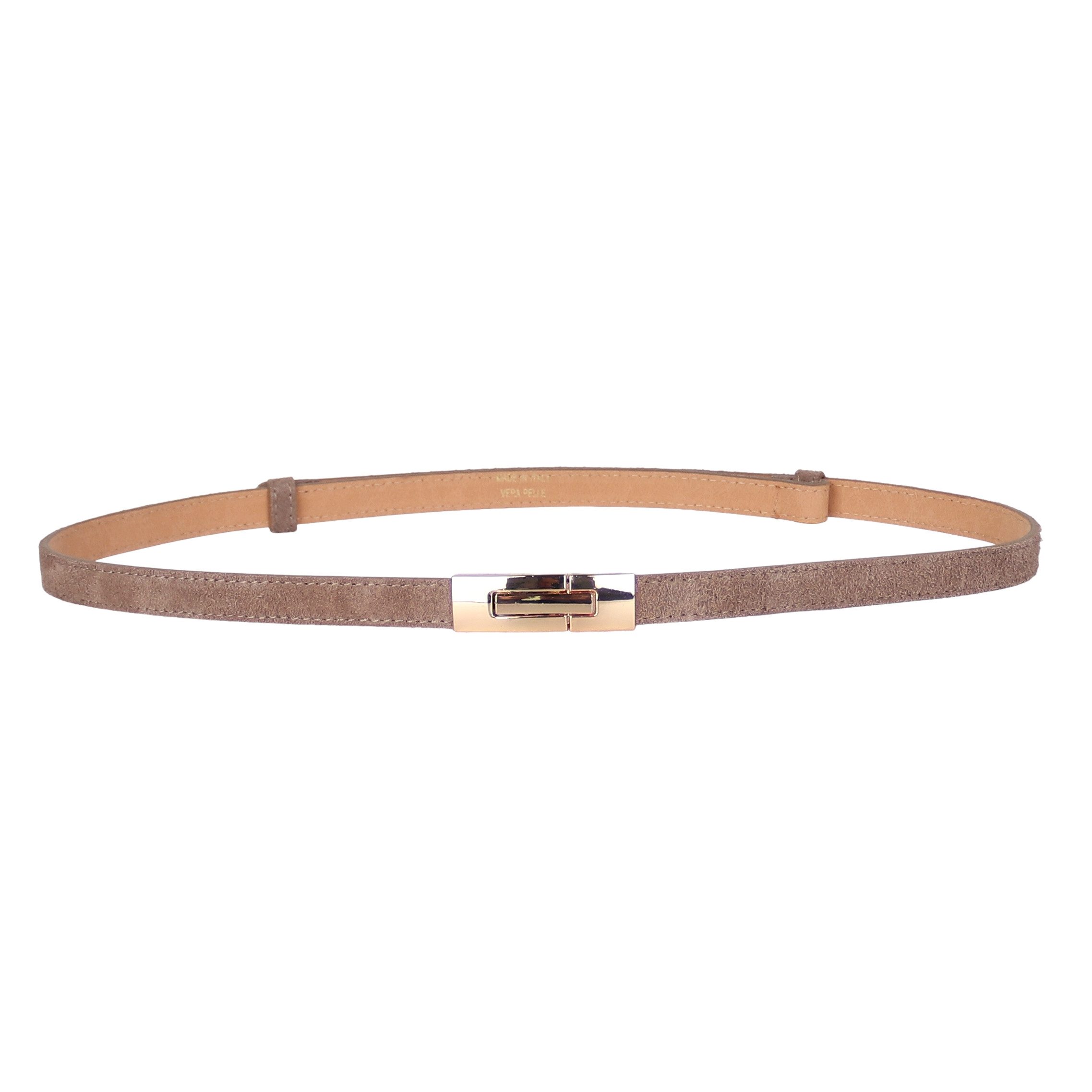 MIRROSI Ledergürtel Damen Gürtel Echtleder, Made in Italy, 18mm breit (Passt fast zu jeder Hosenschlaufe) Einheitsgröße (Geeignet für einen Hüftumfang von ca. 55 bis 100 cm)