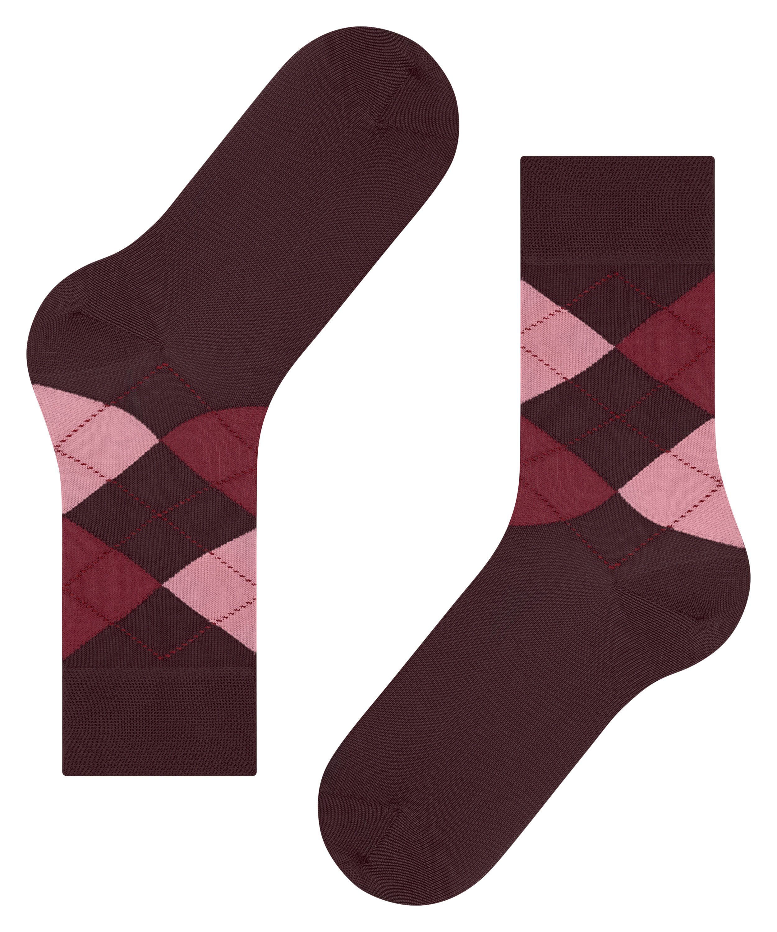 FALKE Socken Sensitive (8100) bordeaux (1-Paar) Argyle