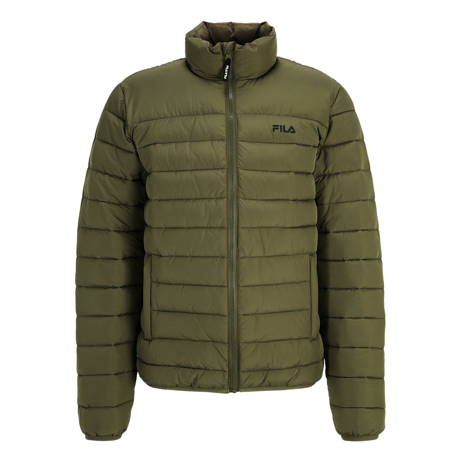 olive mit Markenlogo 60017 Light Fila night Padded Butzbach aufgedrucktem Steppjacke Jacket