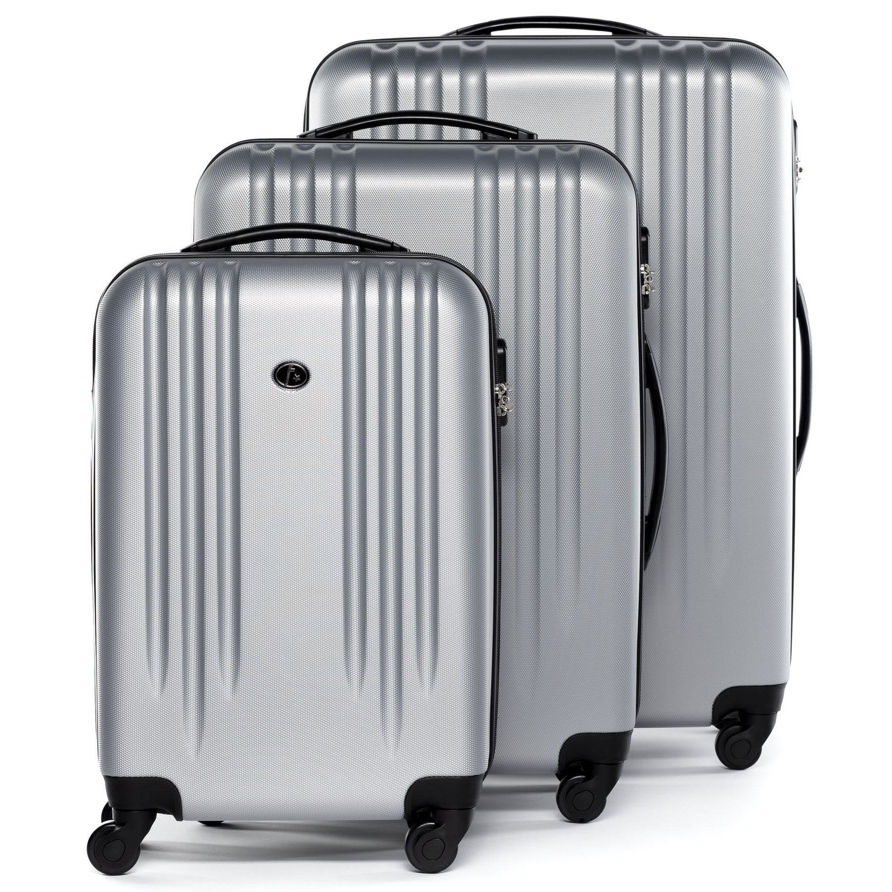 Premium Trolley Rollkoffer 4 Kofferset FERGÉ Reisekoffer Koffer 3er Set, Marseille, Rollen, teilig 3 Hartschale