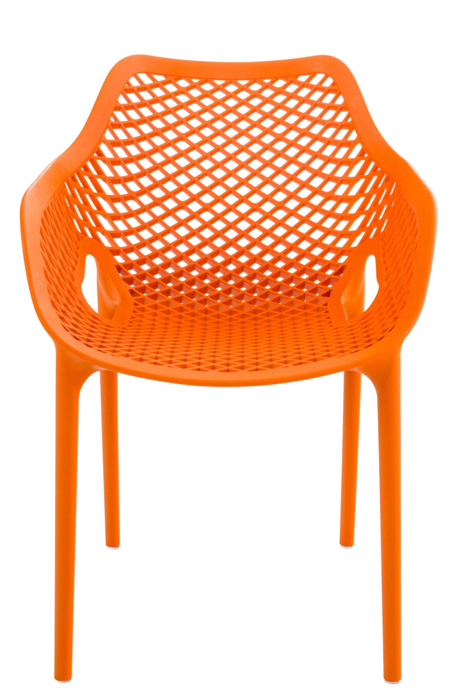 Set), CLP Outdoor-Stühle, mit (4er Gartenstuhl orange Wabenmuster Air XL