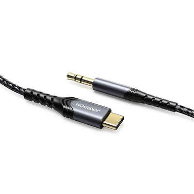 JOYROOM Stereo Audio AUX Kabel 3,5 mm Mini-Buchse auf USB Typ C 2 m Audio-Kabel