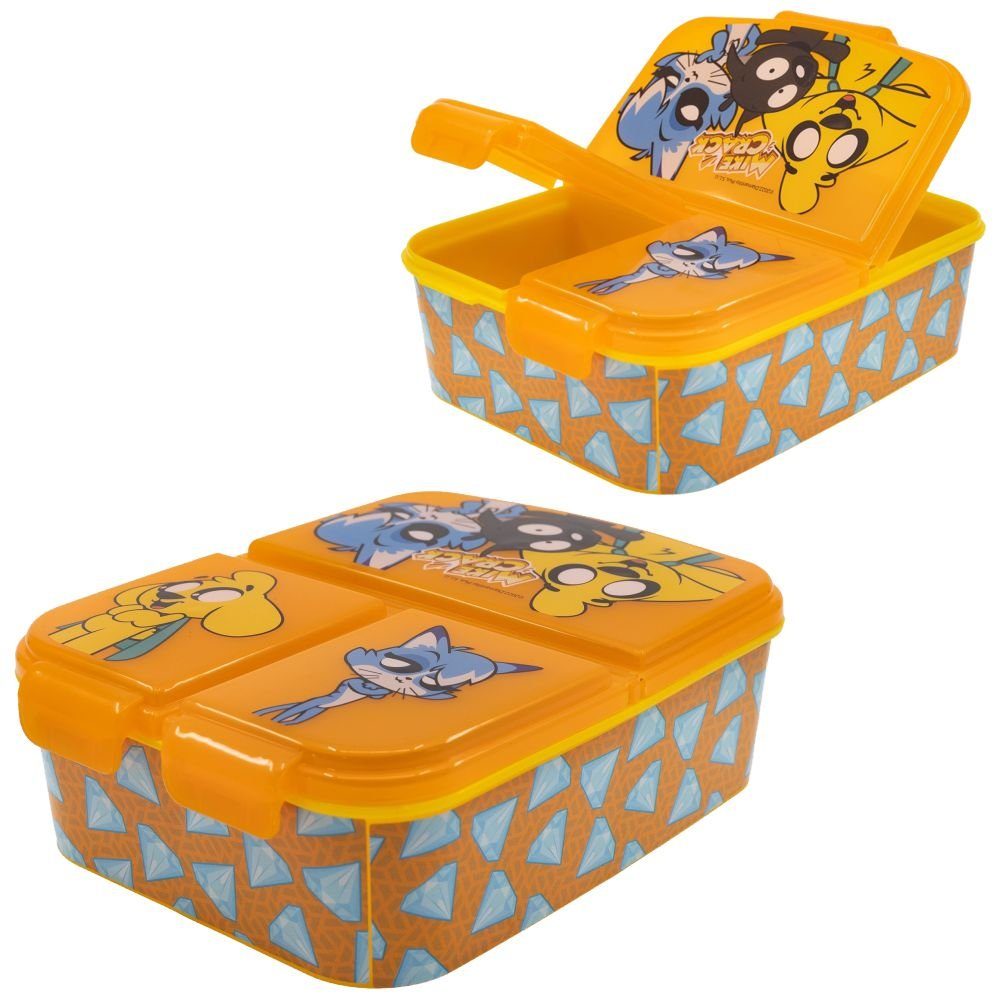 Stor Lunchbox Brotdose 3 getrennte Fächer Mikecrack Lunch to Go Vesper Dose