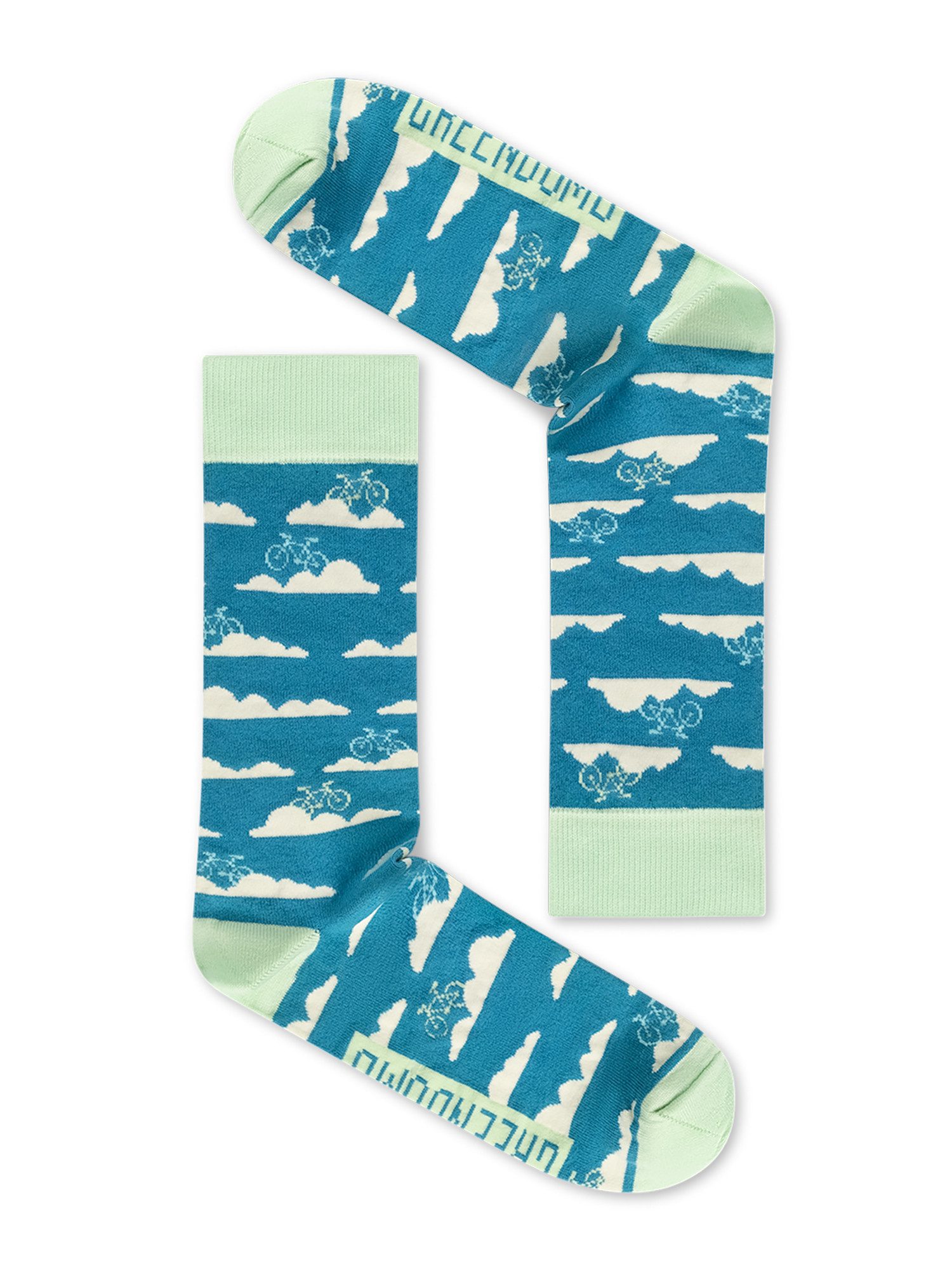 GreenBomb Socken Socks Clouds Bio-Baumwoll-Mix, Polyamid, Elasthan, kreative Designs