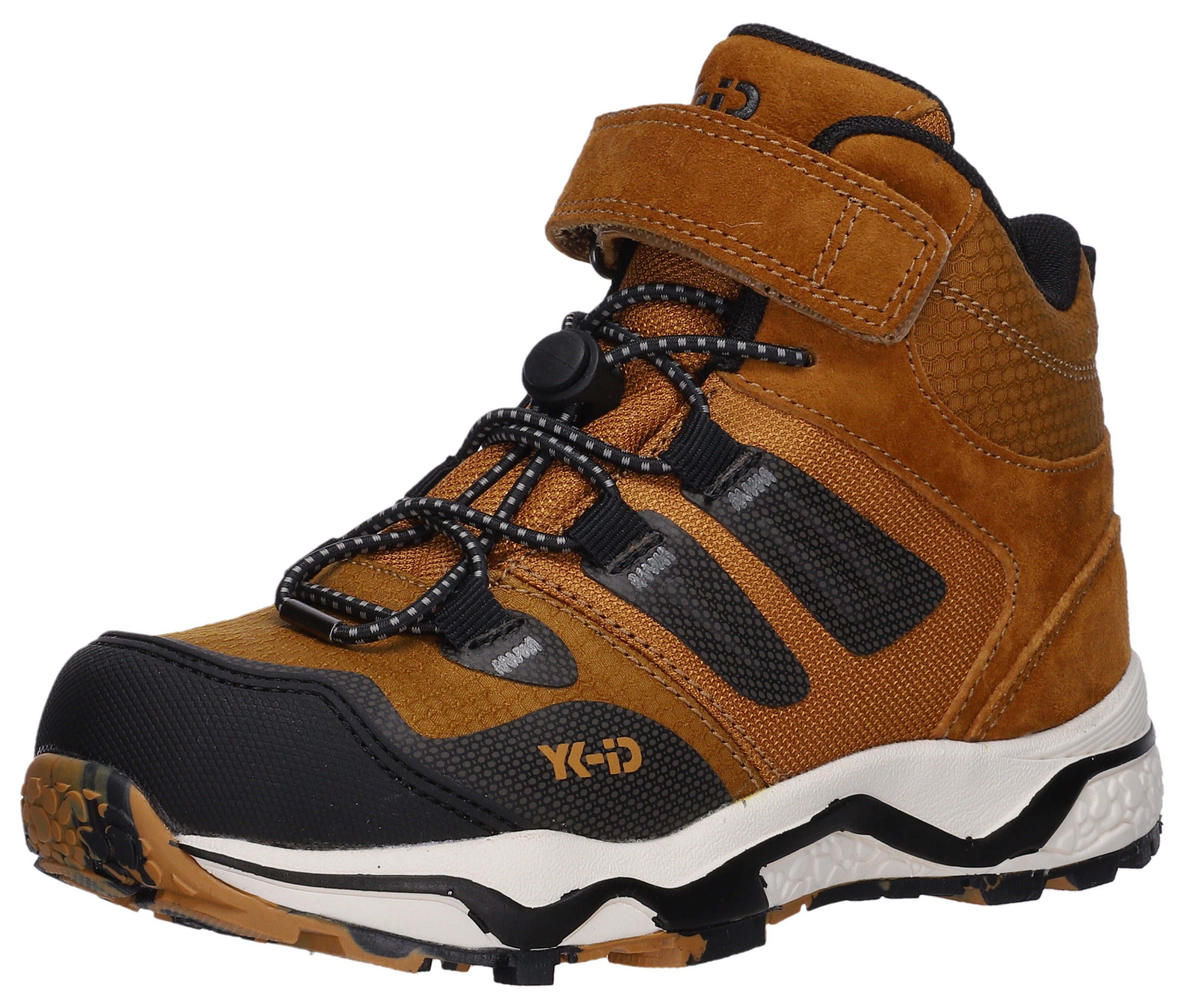 YK-ID by Lurchi Leonard-Tex Sneaker mit wasserabweisender TEX-Membrane cognac-schwarz