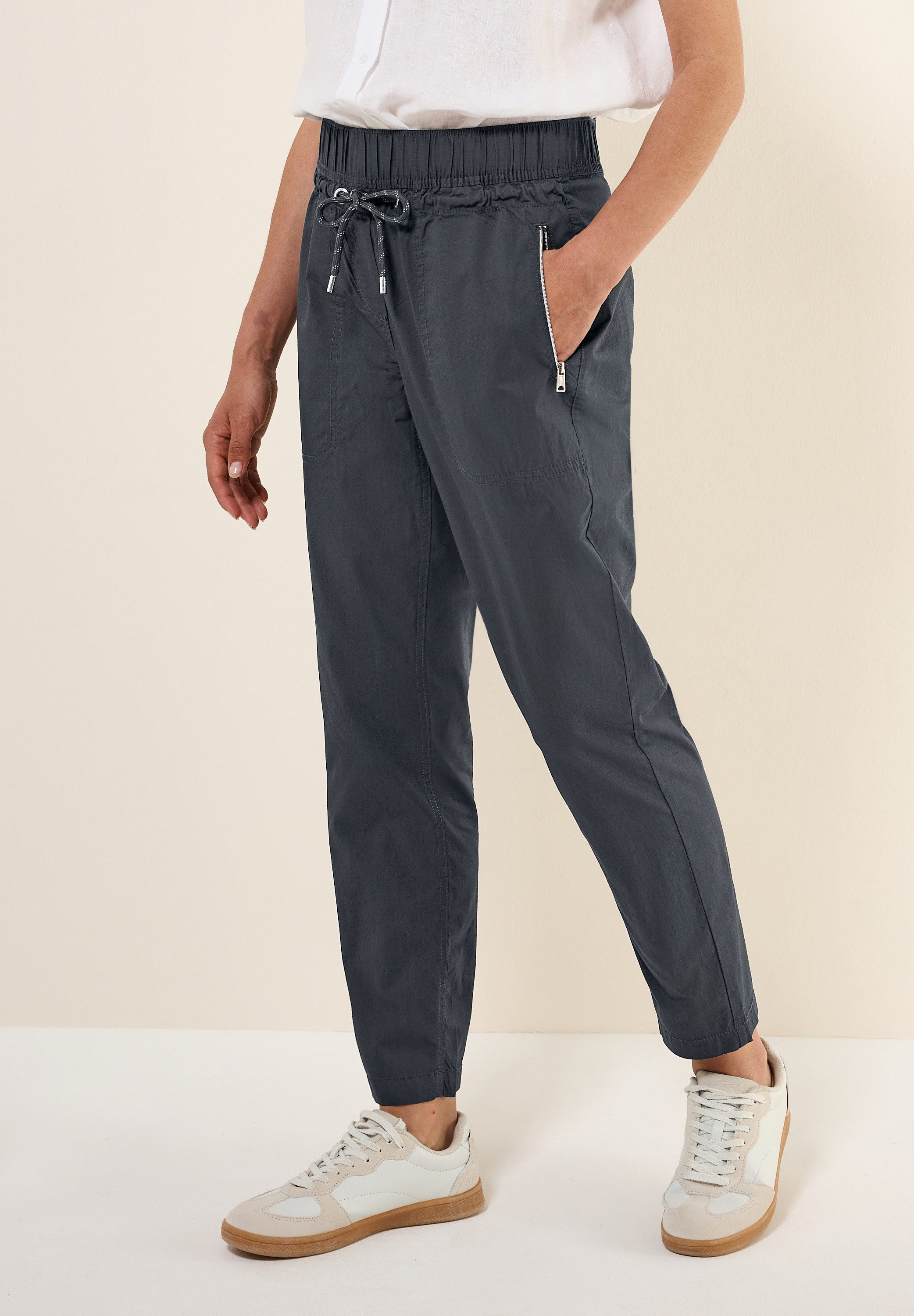 CECIL Paperbag-Hose Style Chelsea mit elastischem Bund und Tunnelzug günstig online kaufen