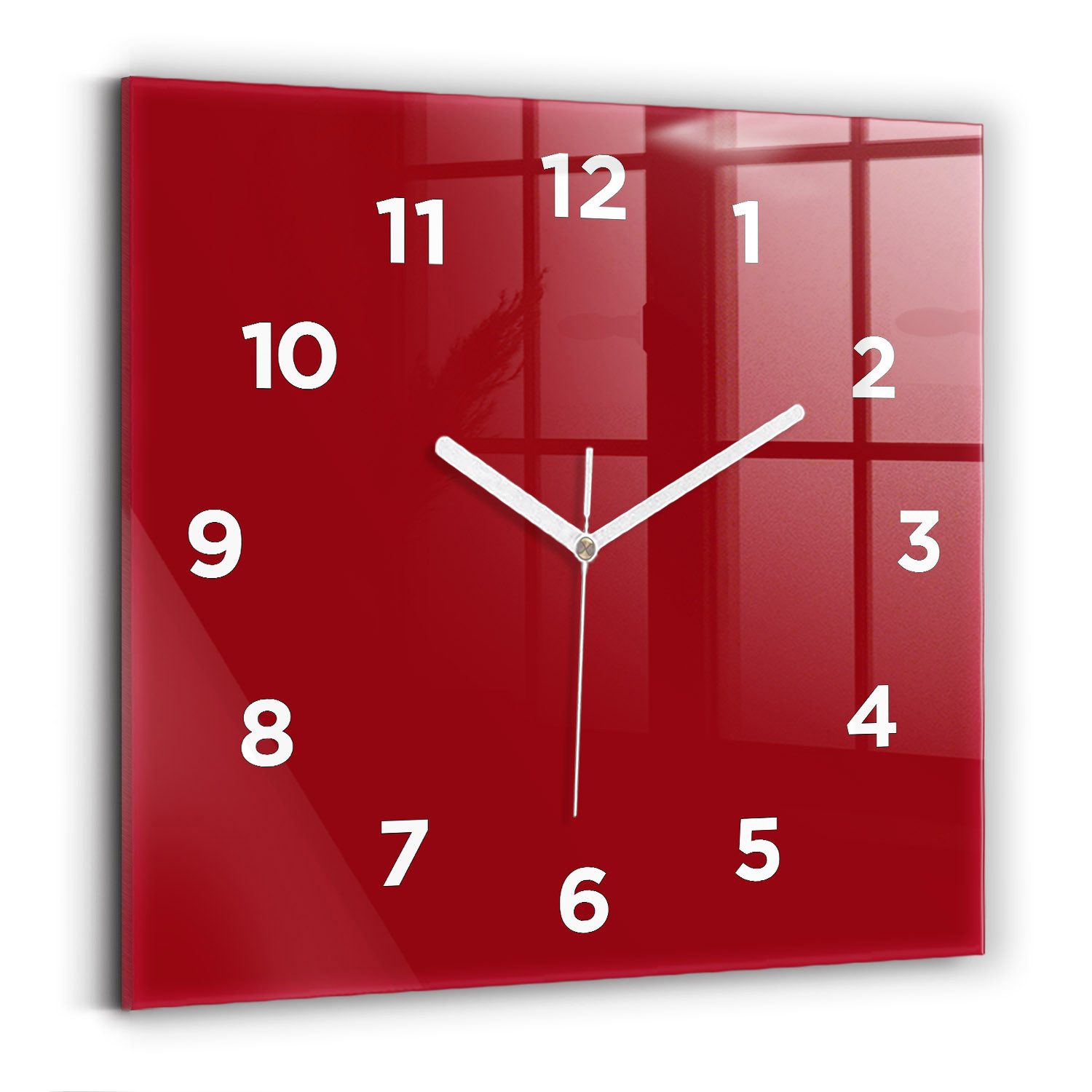 Tulup Wanduhr Glasuhr Modernistische Glaswanduhr 30x30cm günstig online kaufen