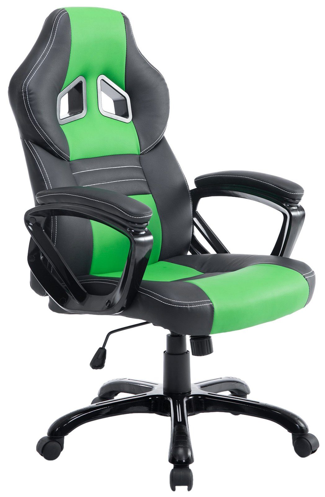 Gaming Chair Höhenverstellung schwarz/grün Pedro, CLP drehbar mit