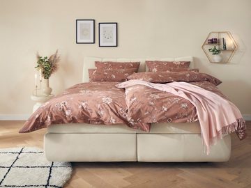 Bettwäsche Elvona in Gr. 135x200 oder 155x220 cm, Leonique, Renforcé, 2 teilig, Bettwäsche aus Baumwolle, geblümte Bettwäsche mit Reißverschluss