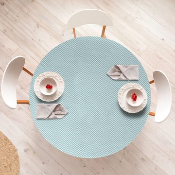 Abakuhaus Tischdecke Rundum-elastische Stofftischdecke, Retro Große Punkte Kreise Shabby