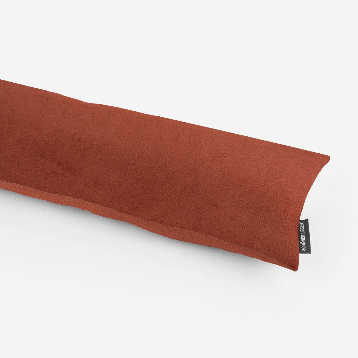 SCHÖNER LEBEN. Zugluftstopper Zugluftstopper Velvet Samt ein rostbraun div. Größen, made in Germany,handmade