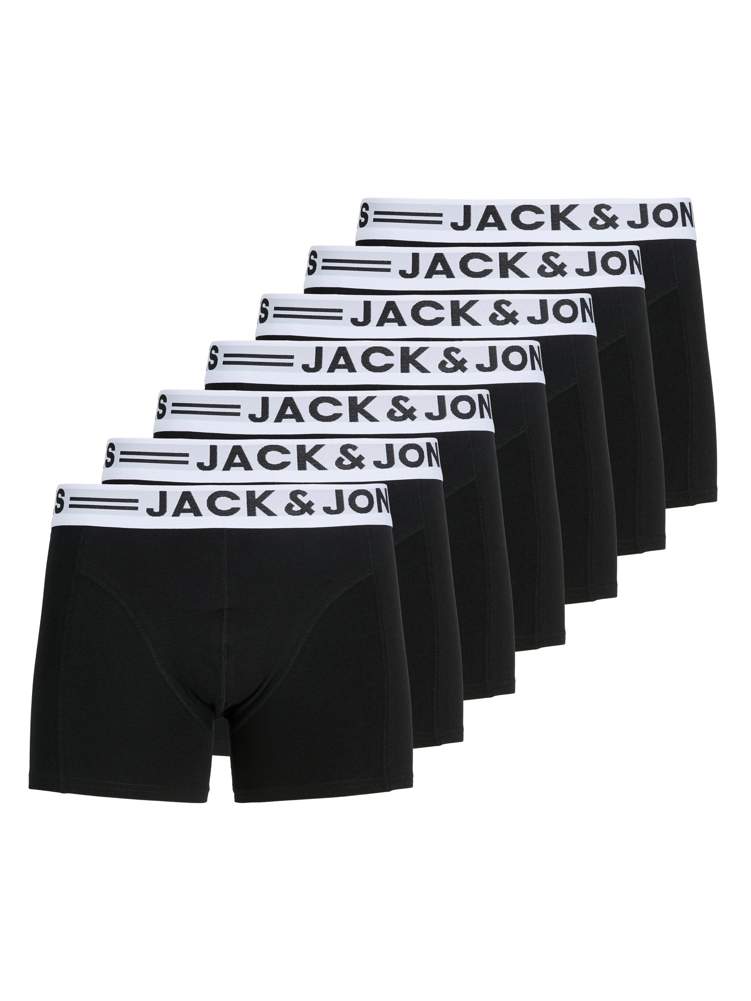Jack & Jones Trunk JACSENSE TRUNKS 7 PACK NOOS (Packung, 7-St) Baumwollmischung, elastischer Bund