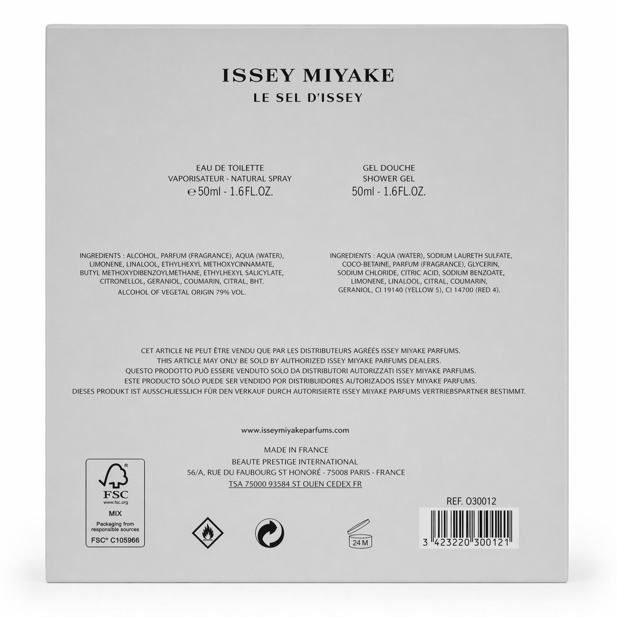 Issey Miyake Duft-Set Le Sel D´Issey Geschenkset, 2-tlg.