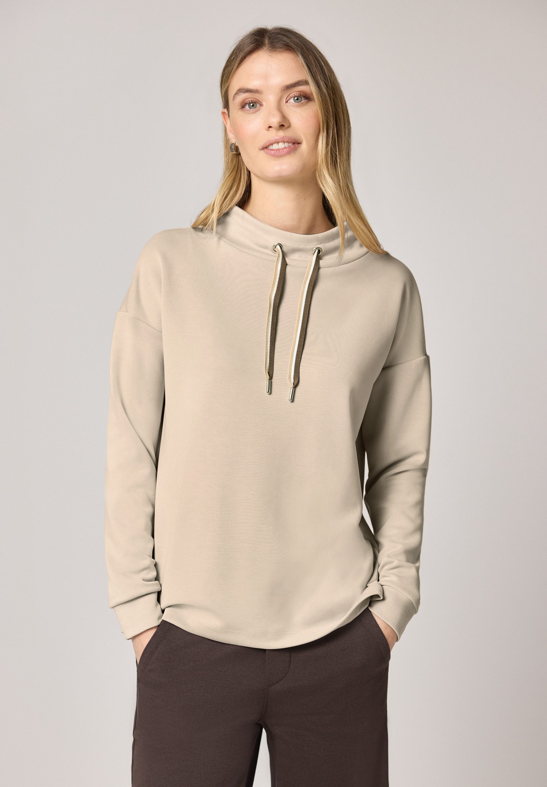 STREET ONE Langarmshirt im Silk Look