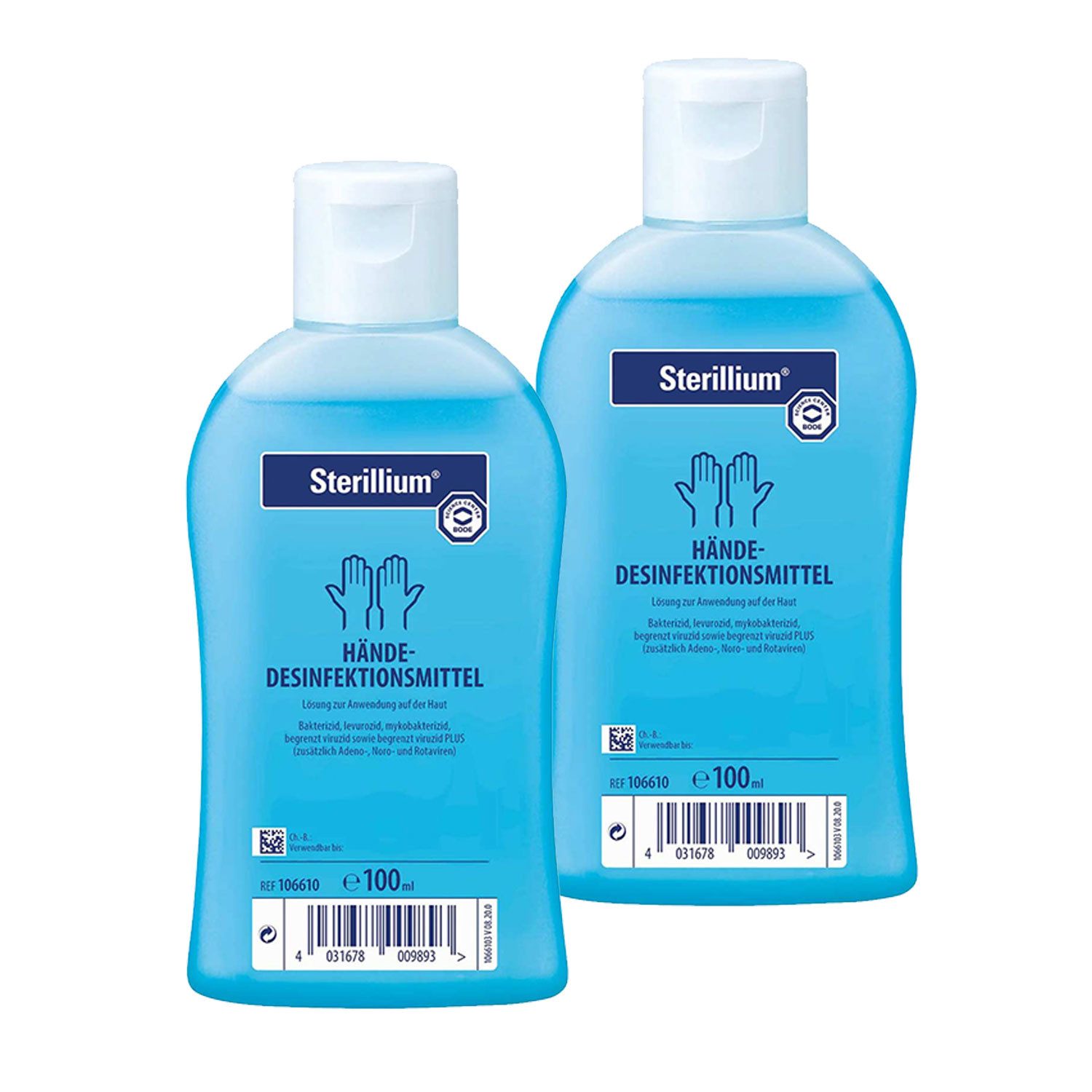 Sterillium® BODE Sterillium Händedesinfektionsmittel 2 x 100 ml Hand-Desinfektionsmittel