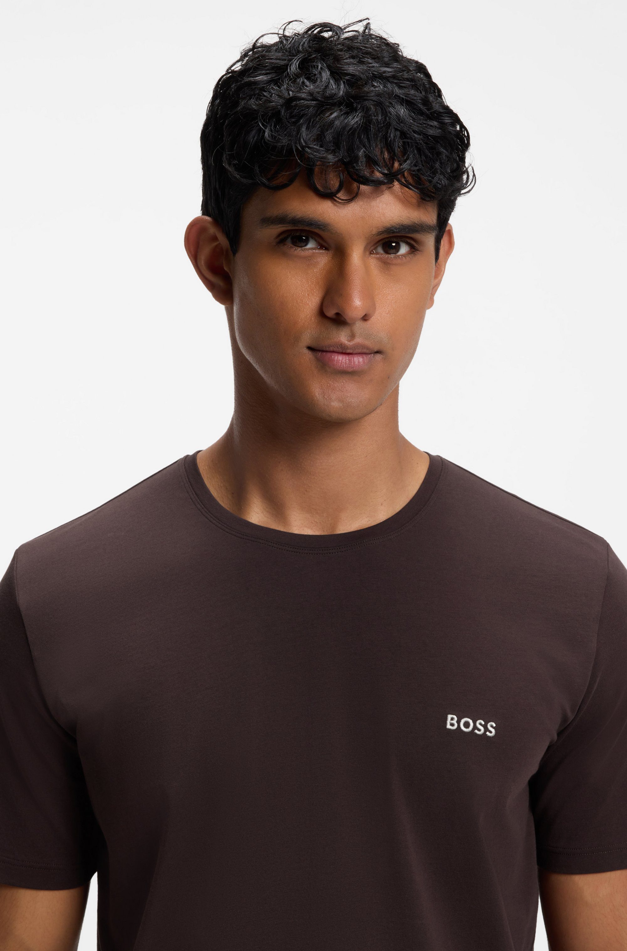 BOSS T-Shirt Mix&Match T-Shirt R mit Logostickerei