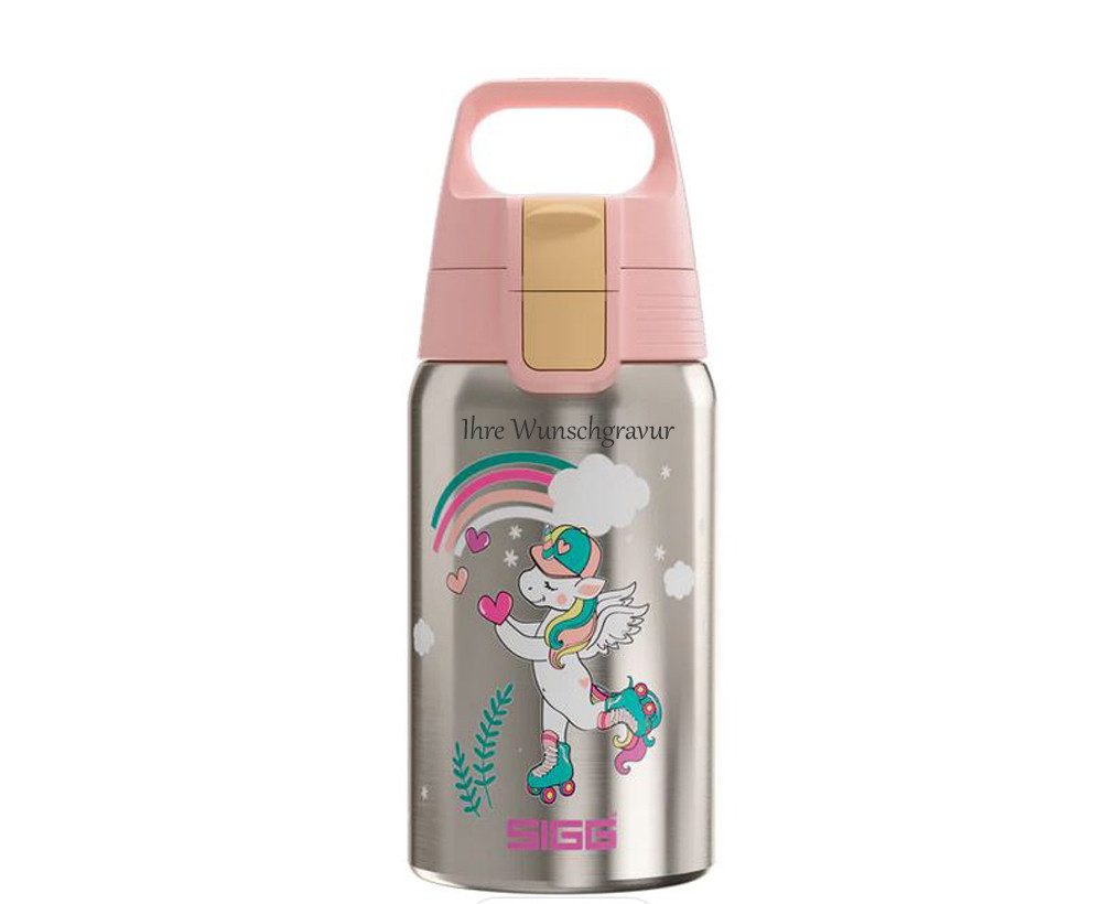 Sigg Trinkflasche Sigg Kinder Trinkflasche Shield ONE Kids 0,5 Liter, tolle Kindertrinkflasche mit schönen Motiven