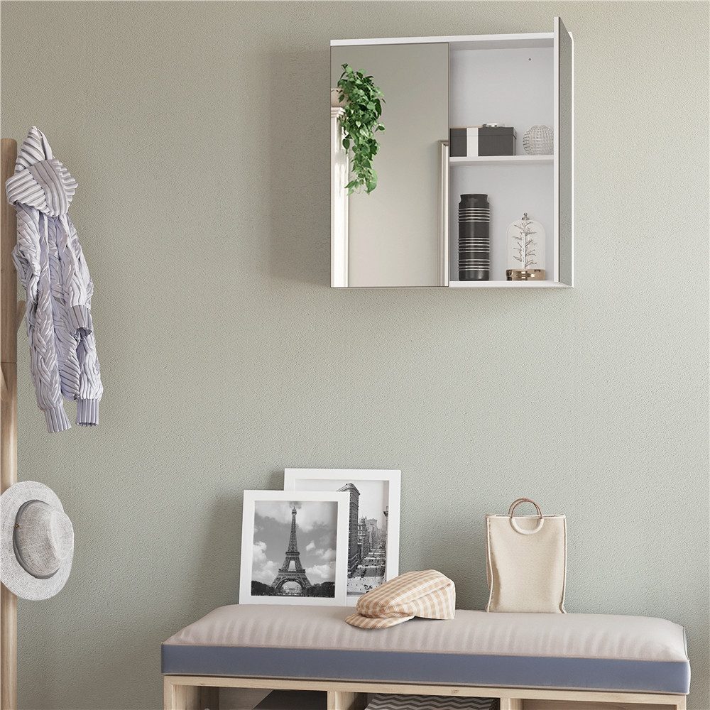 Yaheetech Spiegelschrank Hängeschrank Badezimmerschrank mit Spielgeltüren, günstig online kaufen