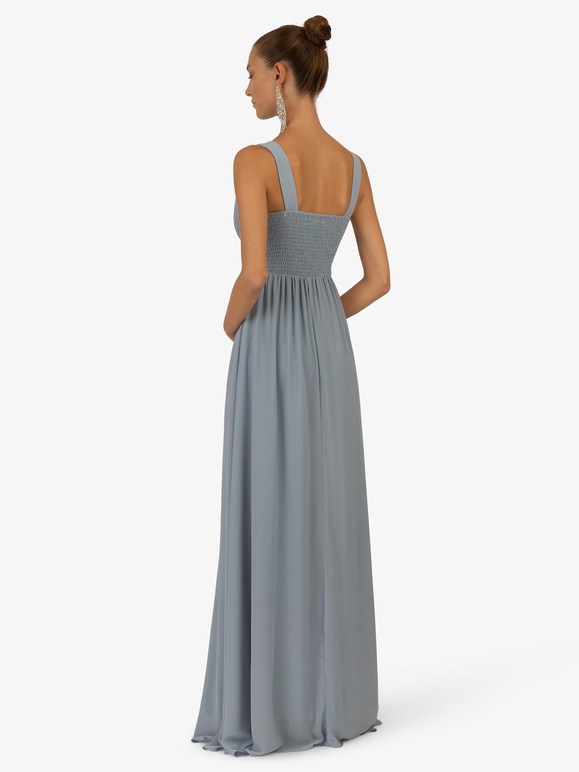 Kraimod Abendkleid mit V-ausschnitt vorne und Rückenausschnitt hinten