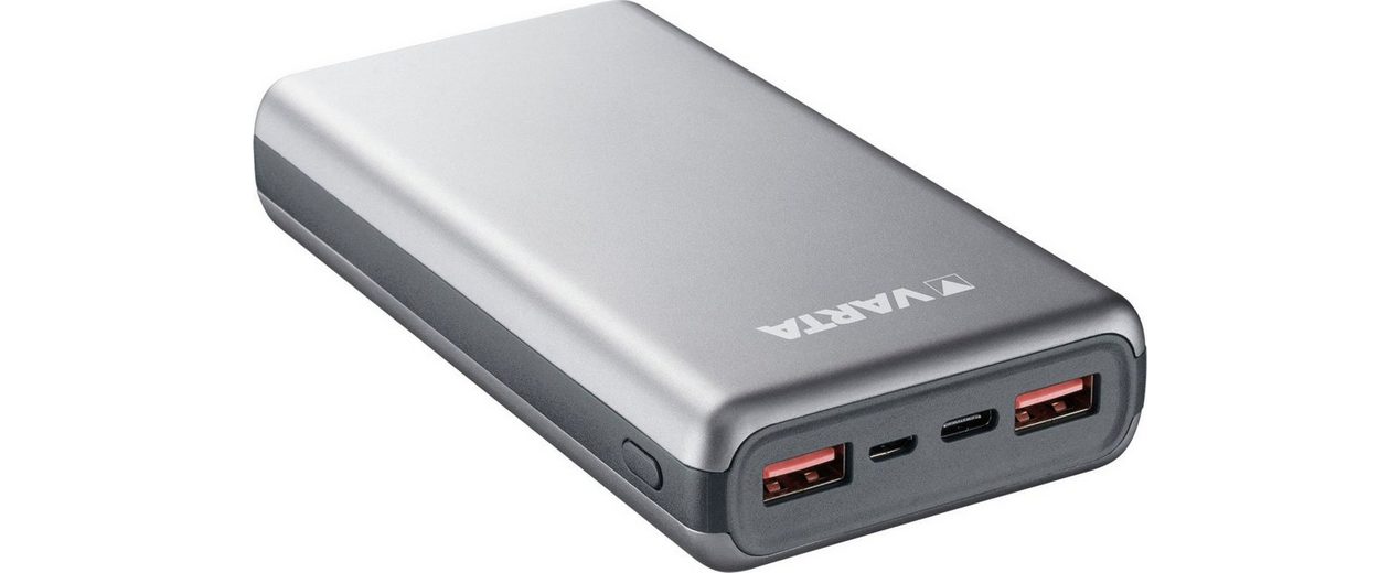 VARTA »Power Bank Fast Energy 20000 mAh, inkl. Ladekabel« Powerbank, Powerbank mit 4 Anschlüssen