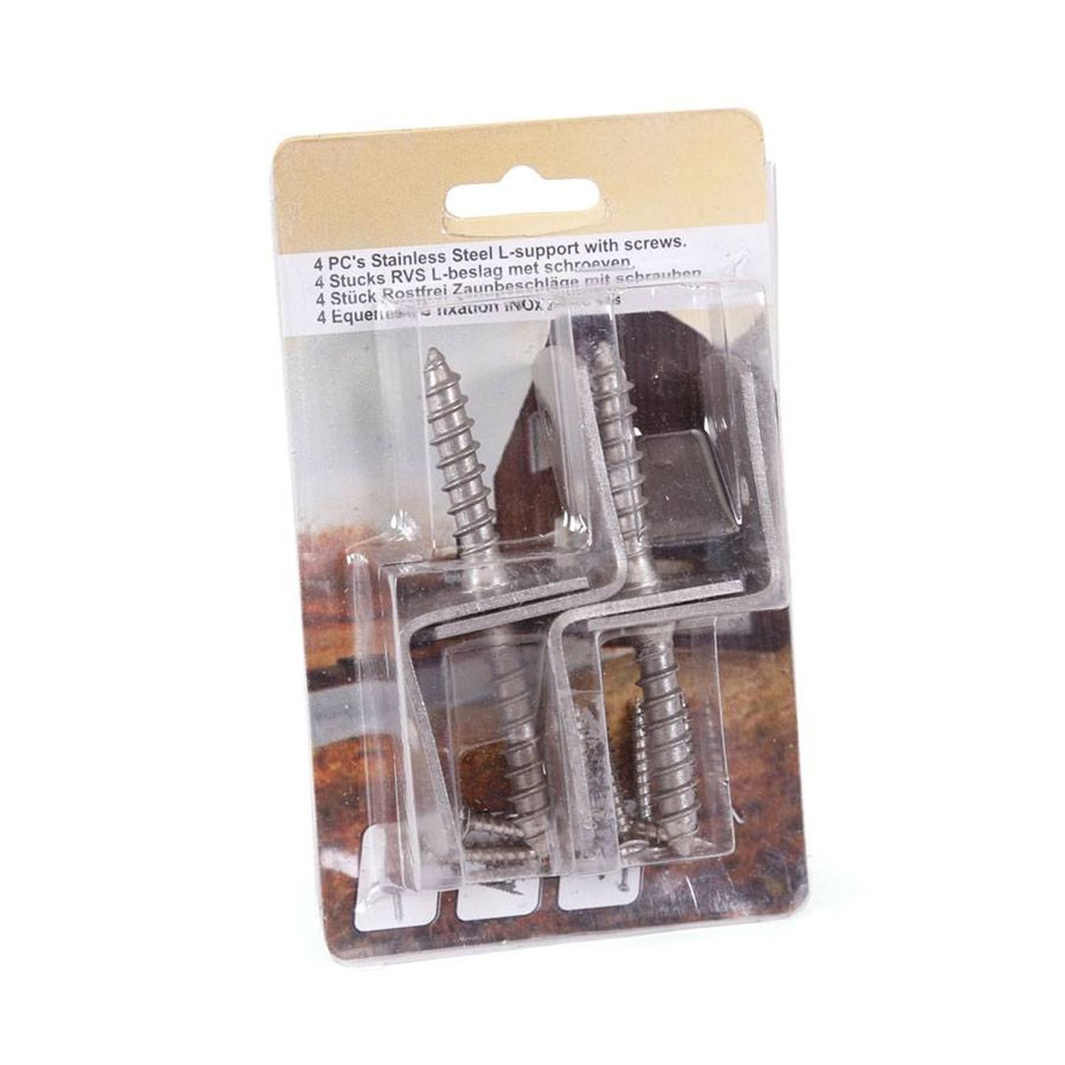 ROG-Gardenline Gartenzaun 4er-Set Flechtzaunhalter 38 x günstig online kaufen